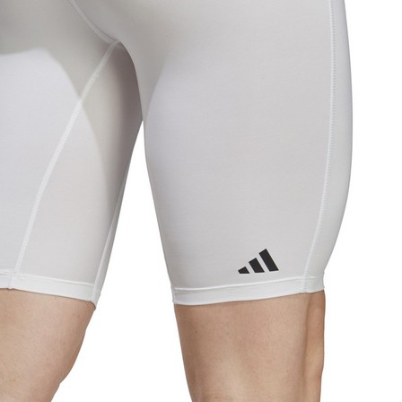 Men Techfit Training Short Tights, White, A901_ONE, large image number 4