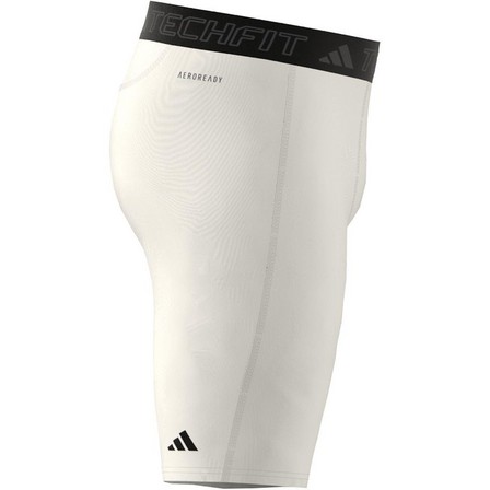 Men Techfit Training Short Tights, White, A901_ONE, large image number 8