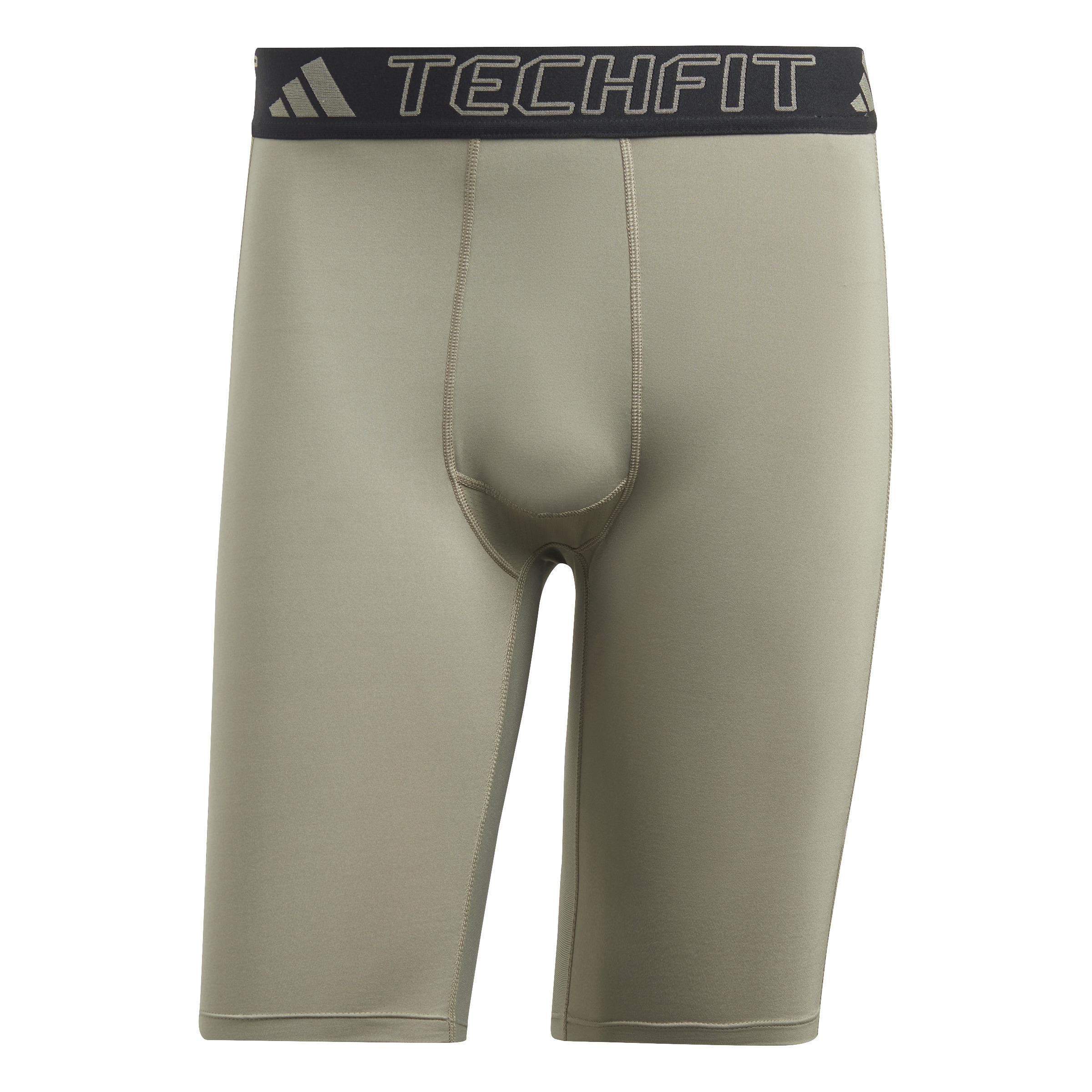 Techfit Training Short Tights, Green, A901_ONE, large image number 1