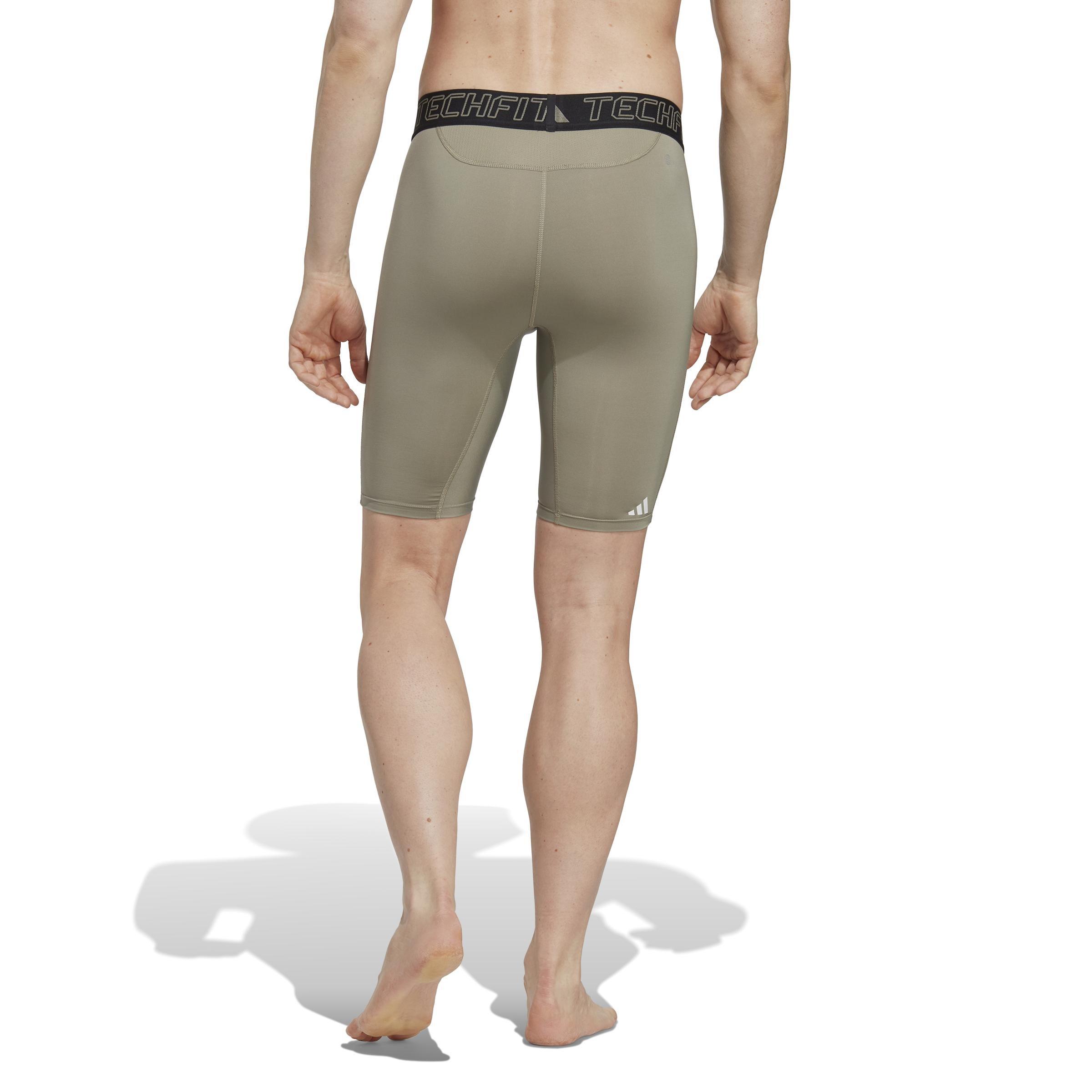 Techfit Training Short Tights, Green, A901_ONE, large image number 2