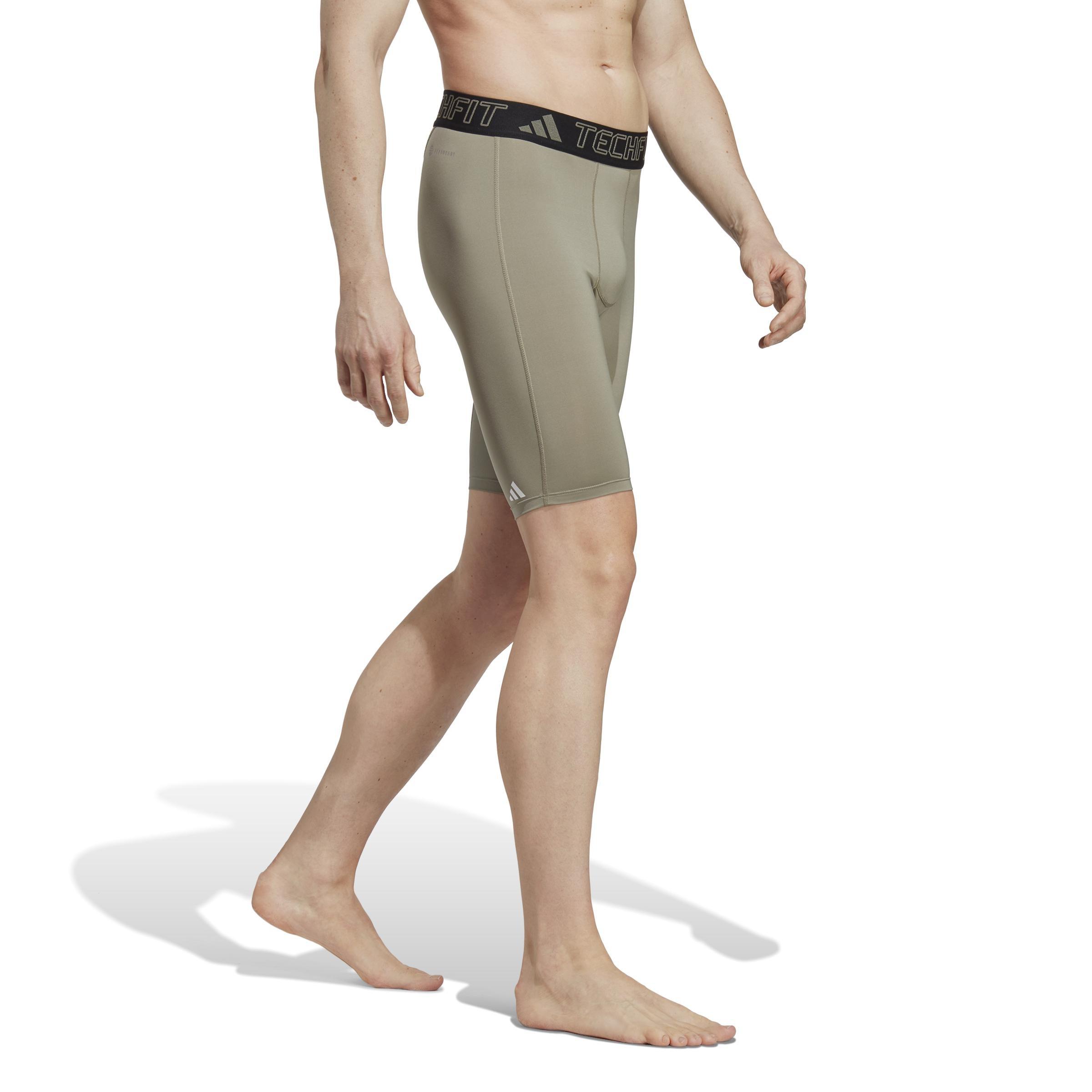 Techfit Training Short Tights, Green, A901_ONE, large image number 8