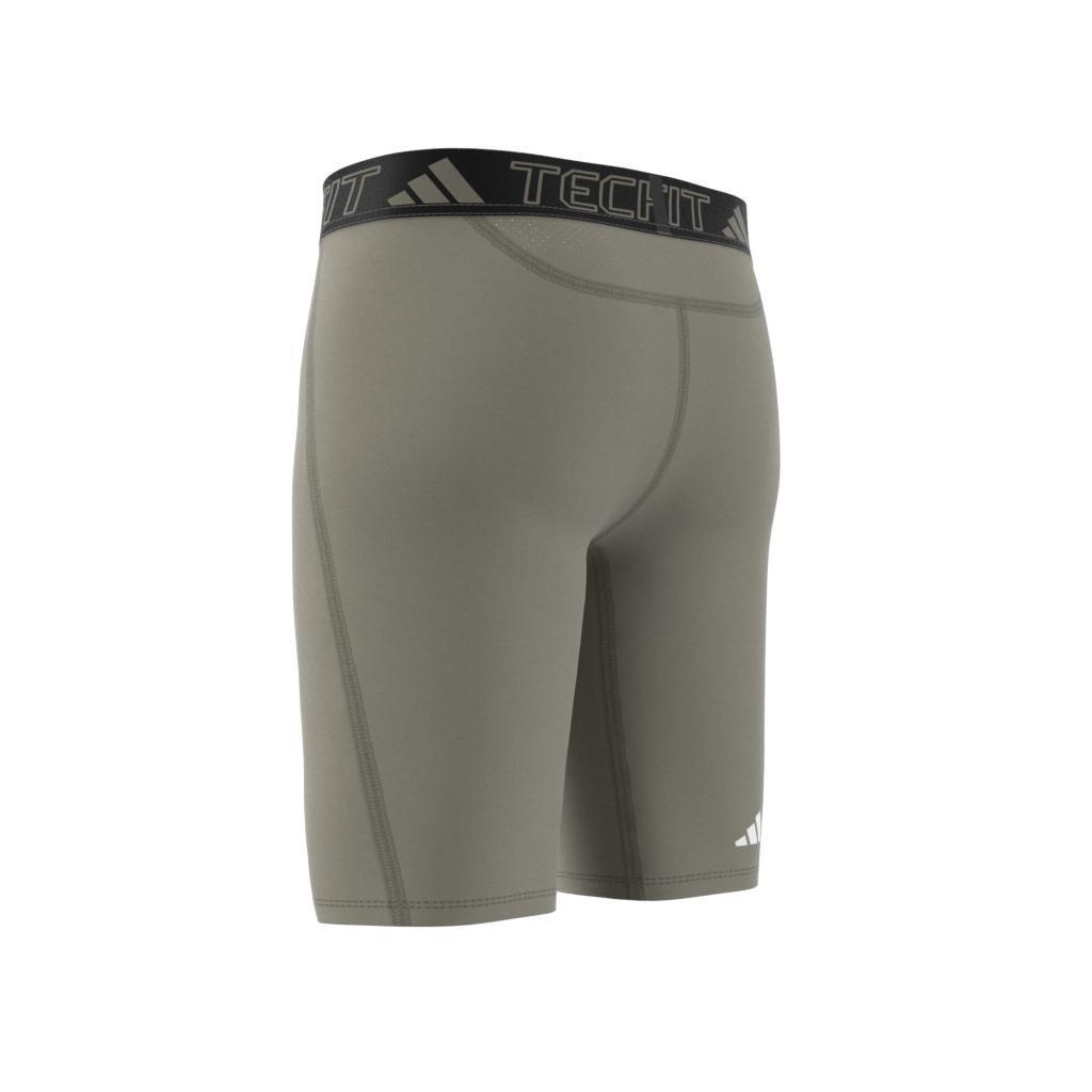Techfit Training Short Tights, Green, A901_ONE, large image number 11