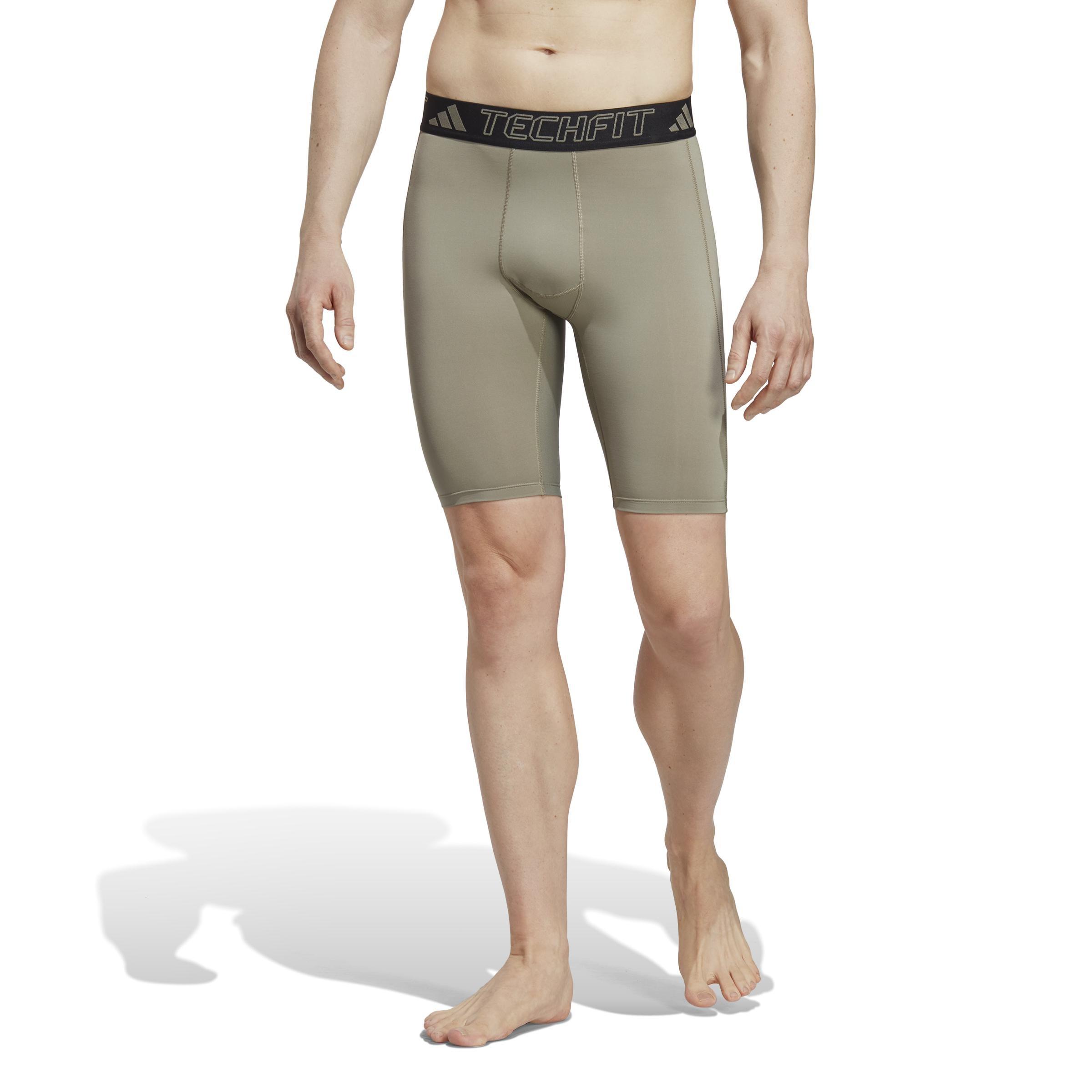 Techfit Training Short Tights, Green, A901_ONE, large image number 12