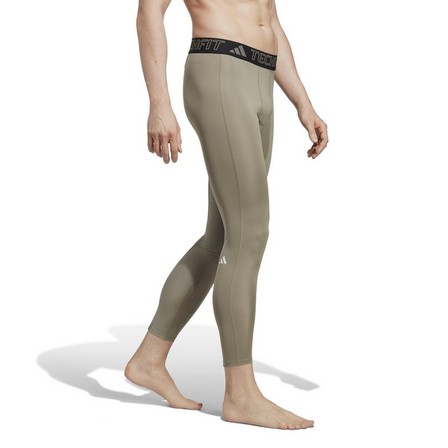 Men Techfit Training Long Tights, Green, A901_ONE, large image number 12