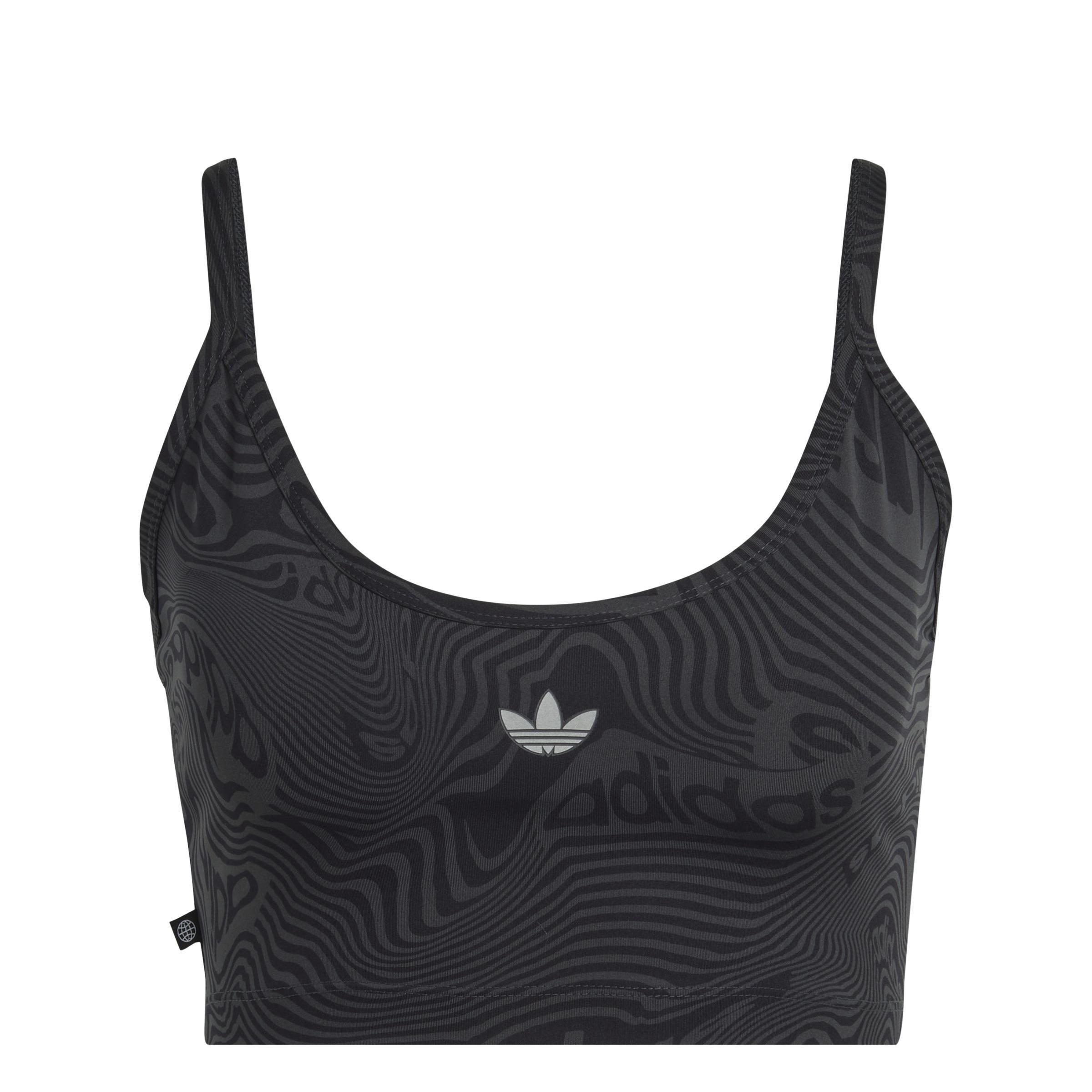 Marble Print Sports Bra Long-Sleeve Top, Grey, A901_ONE, large image number 1