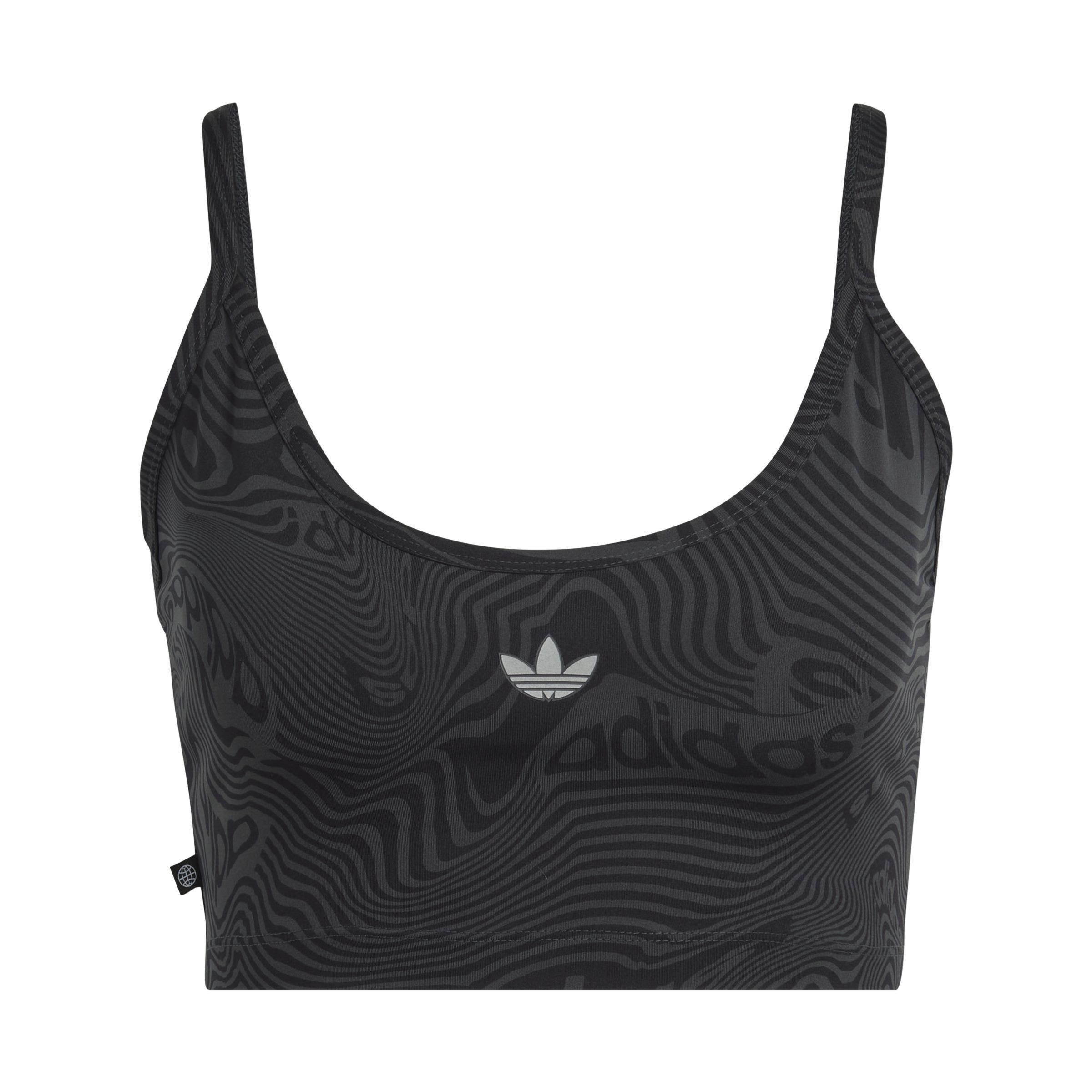 Marble Print Sports Bra Long-Sleeve Top, Grey, A901_ONE, large image number 2