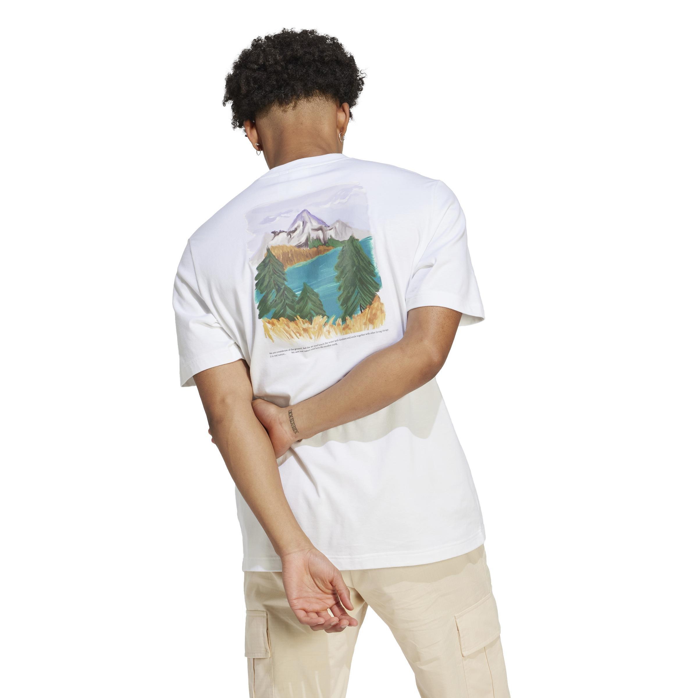 adidas Adventure Nature Awakening T-Shirt, White, A901_ONE, large image number 2