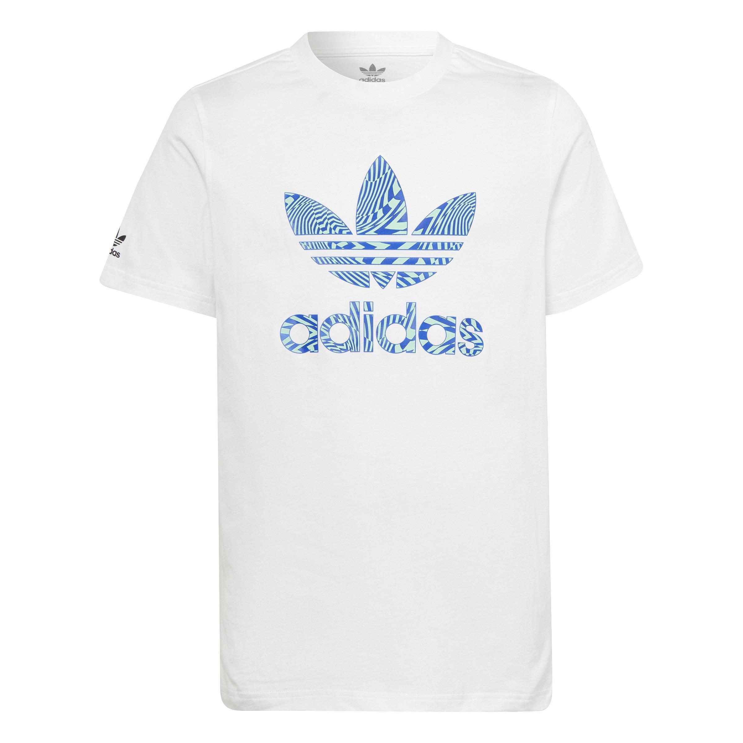Unisex Kids adidas Rekive T-Shirt, White, A901_ONE, large image number 1