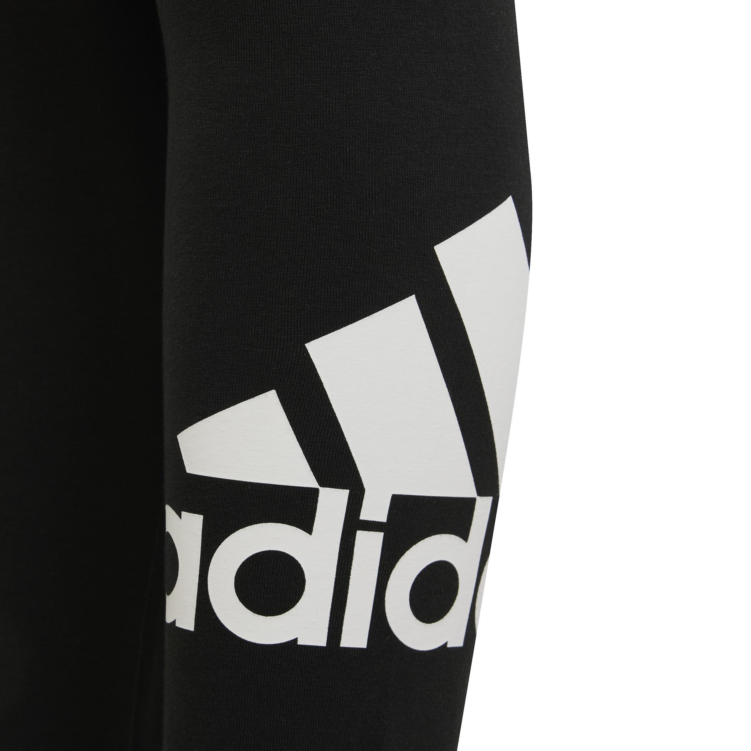 Kids Essentials Big Logo Cotton Leggings, Black, , large image number 4