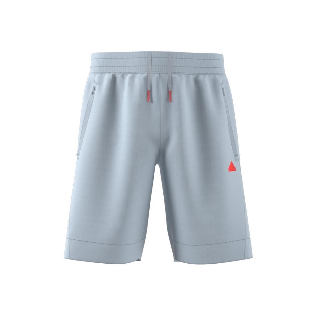 Unisex Kids City Escape Casual Adjustable Woven Shorts, Blue, A901_ONE, large image number 7