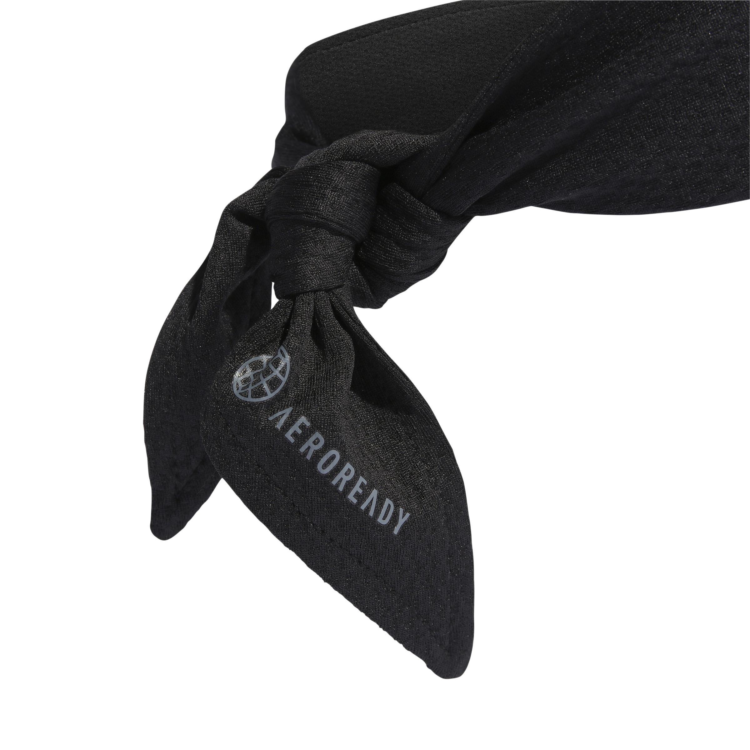 Unisex AEROREADY Tennis Tie Band, Black, A901_ONE, large image number 2