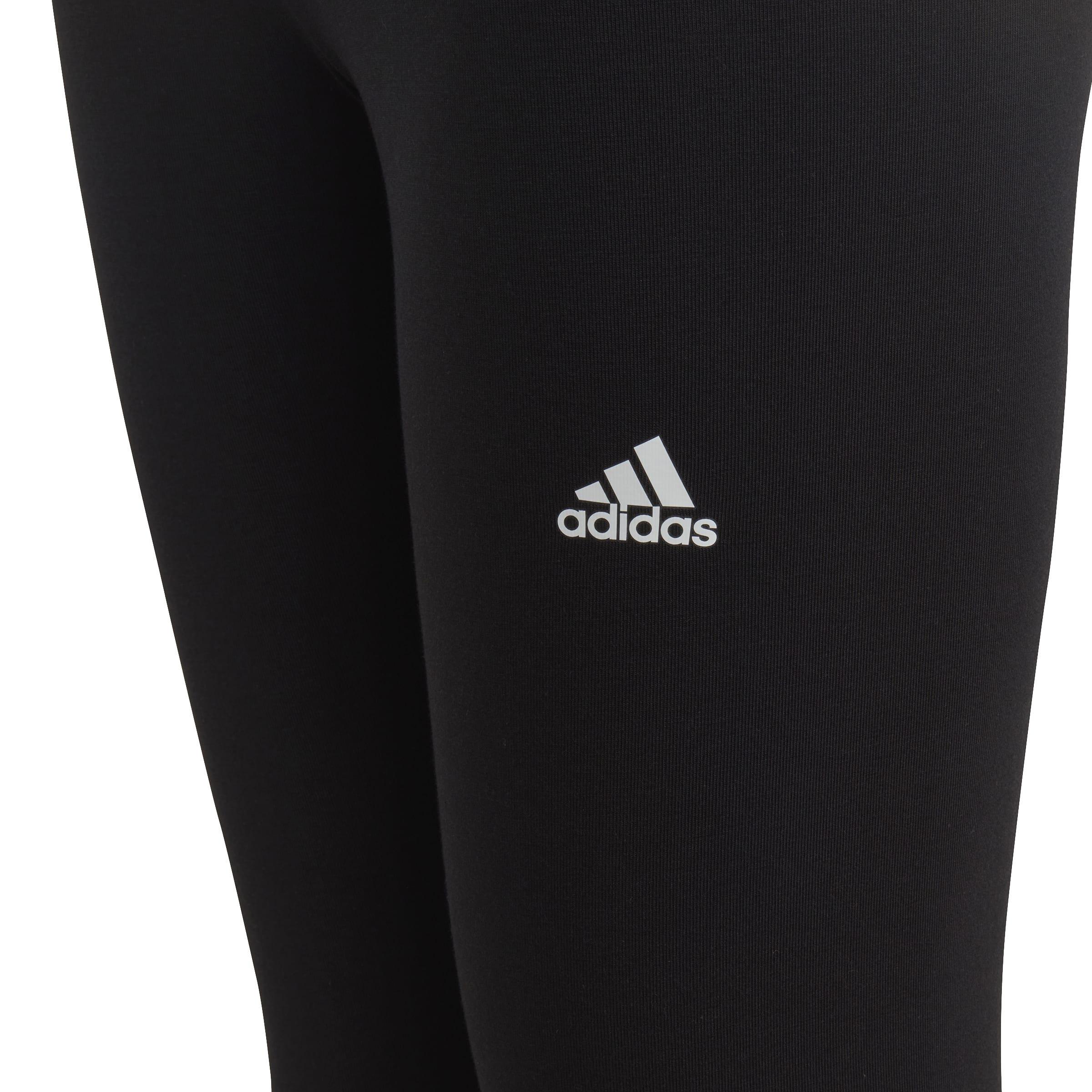Kids Essentials Linear Logo Cotton Leggings, Black, A901_ONE, large image number 5