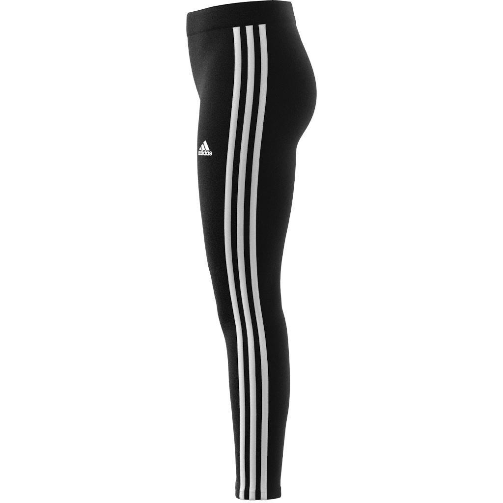 Kids Essentials 3-Stripes Cotton Leggings, Black, A901_ONE, large image number 6