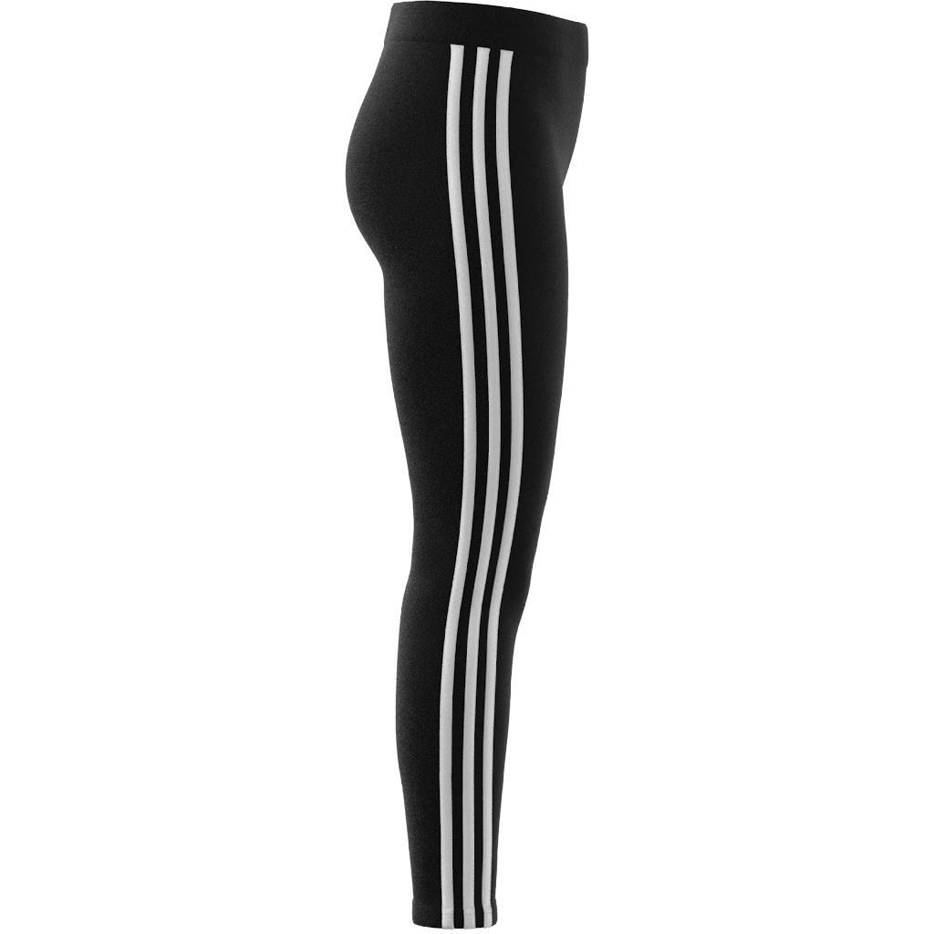 Kids Essentials 3-Stripes Cotton Leggings, Black, A901_ONE, large image number 7