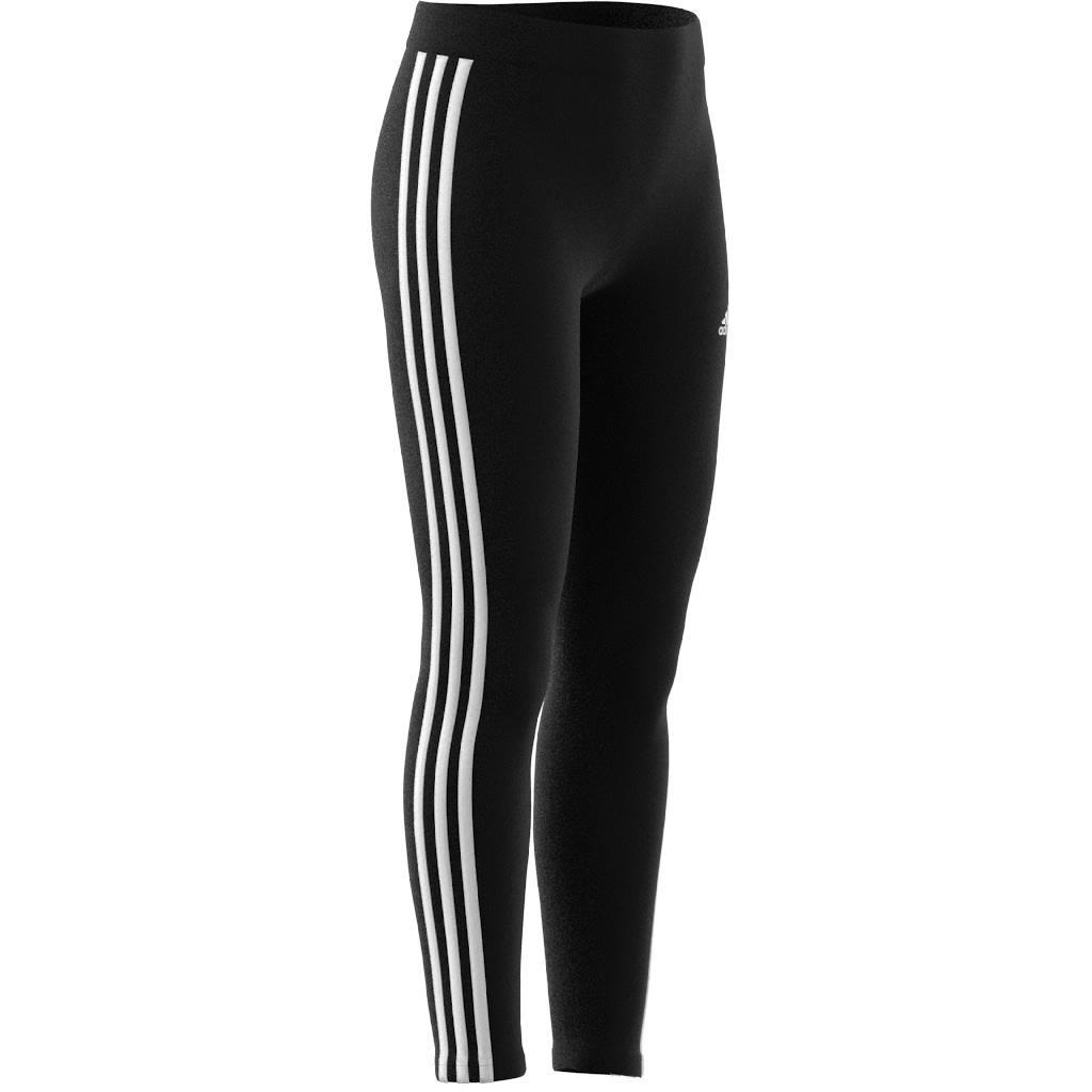 Kids Essentials 3-Stripes Cotton Leggings, Black, A901_ONE, large image number 10