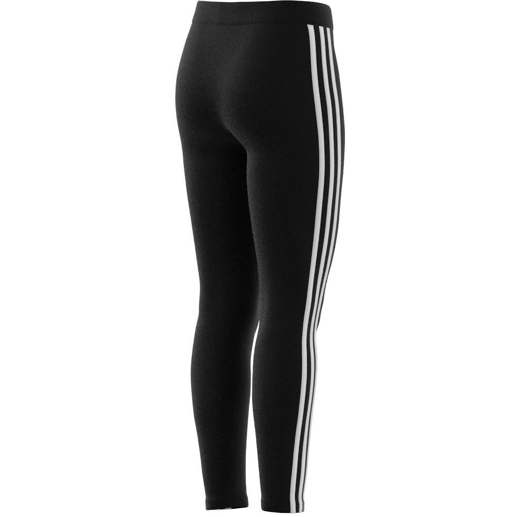 Kids Essentials 3-Stripes Cotton Leggings, Black, A901_ONE, large image number 11