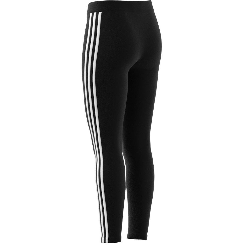 Kids Essentials 3-Stripes Cotton Leggings, Black, A901_ONE, large image number 12