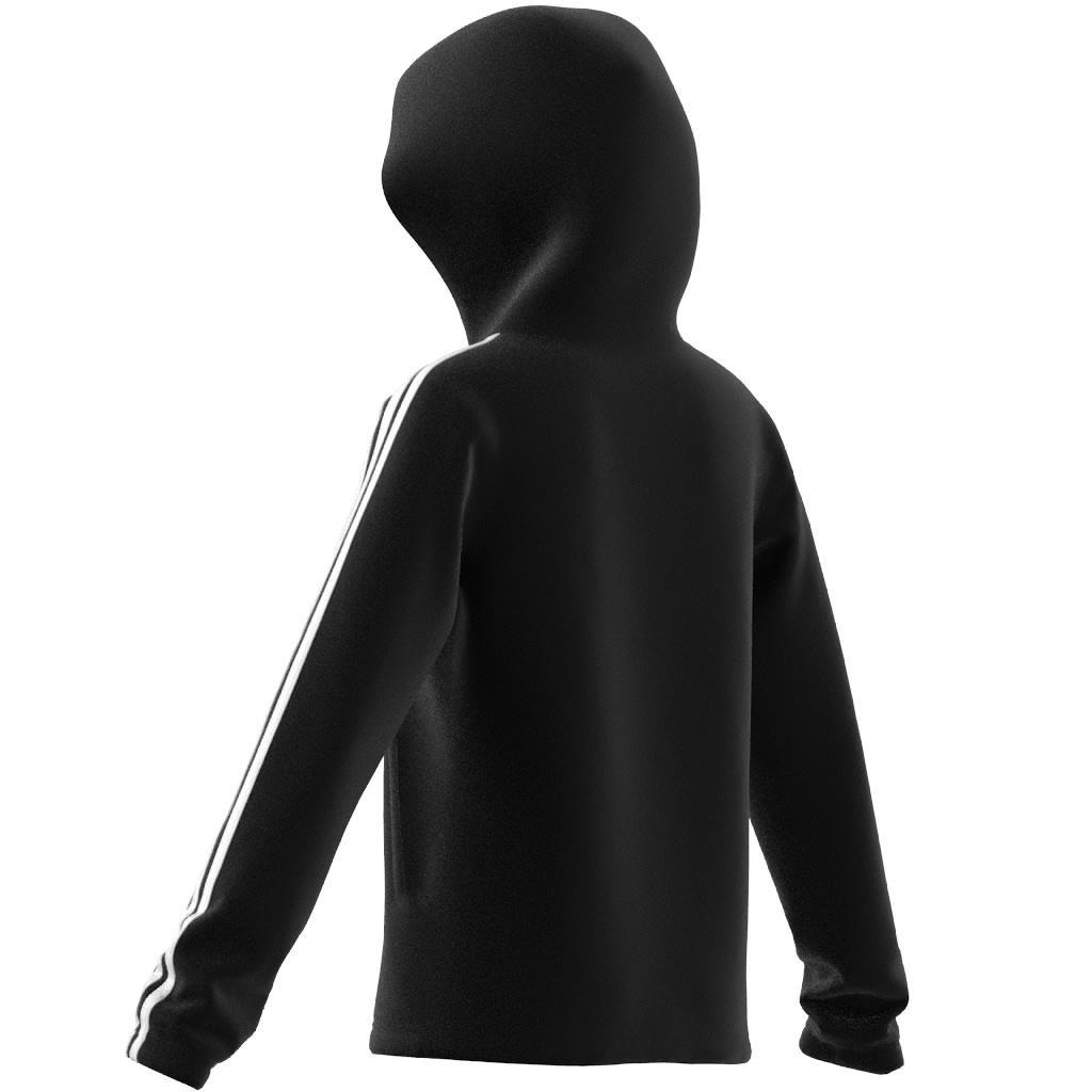 Kids Essentials 3-Stripes Full-Zip Hoodie, Black, , large image number 6