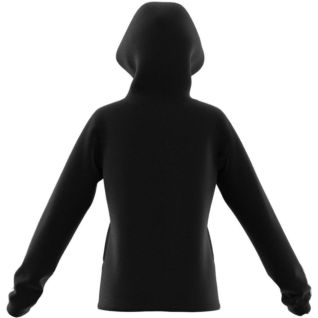 Kids Essentials 3-Stripes Full-Zip Hoodie, Black, A901_ONE, large image number 9