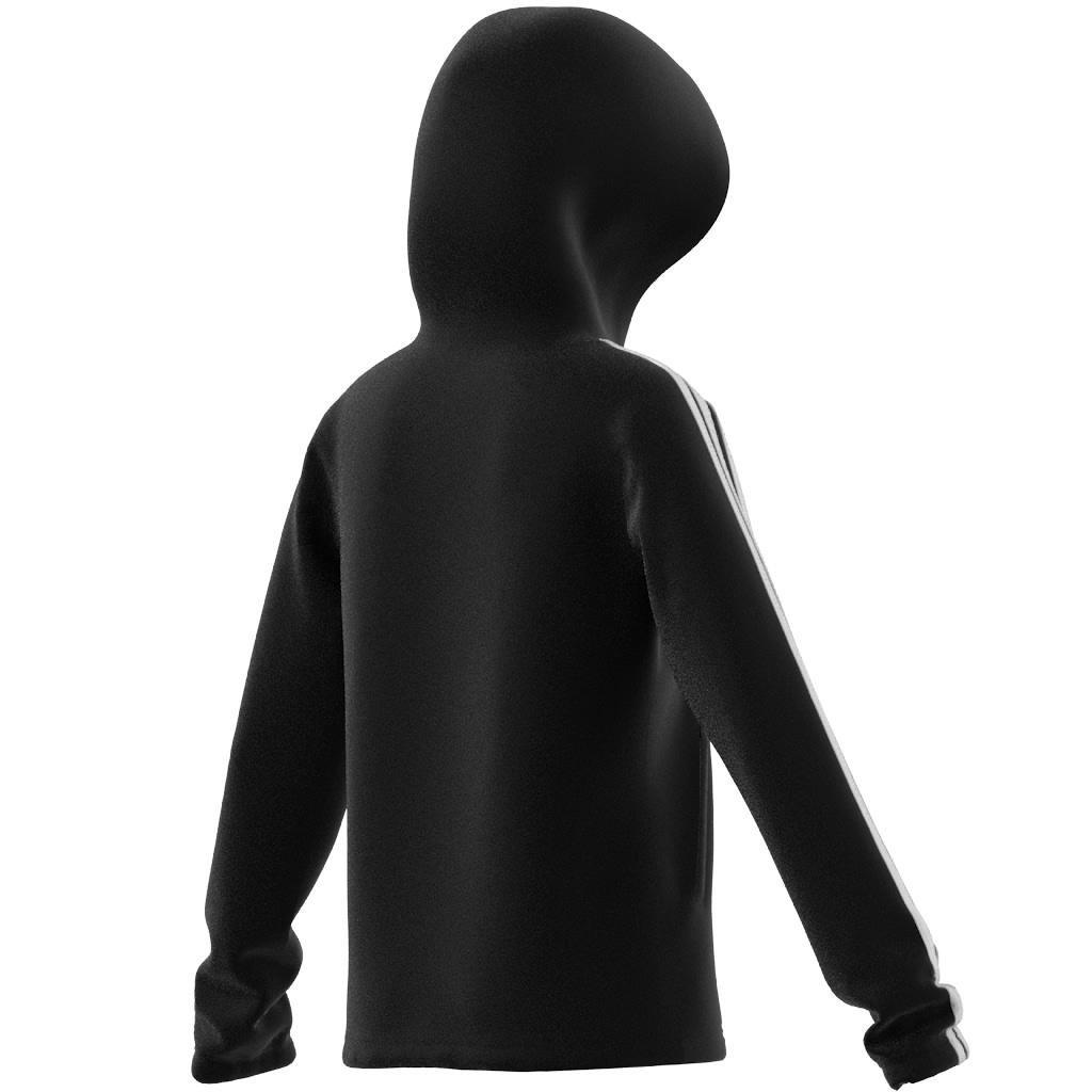 Kids Essentials 3-Stripes Full-Zip Hoodie, Black, , large image number 10