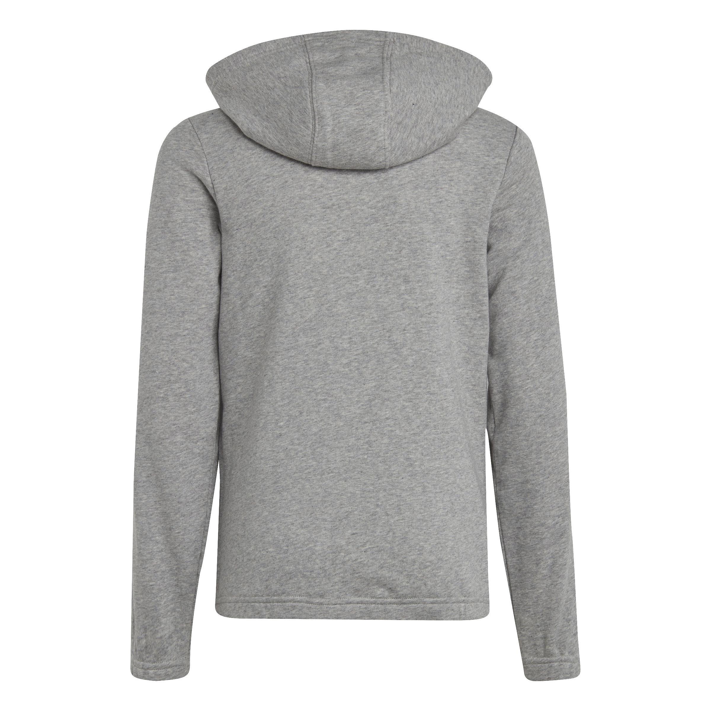 Kids Essentials 3-Stripes Full-Zip Hoodie, Grey, , large image number 3