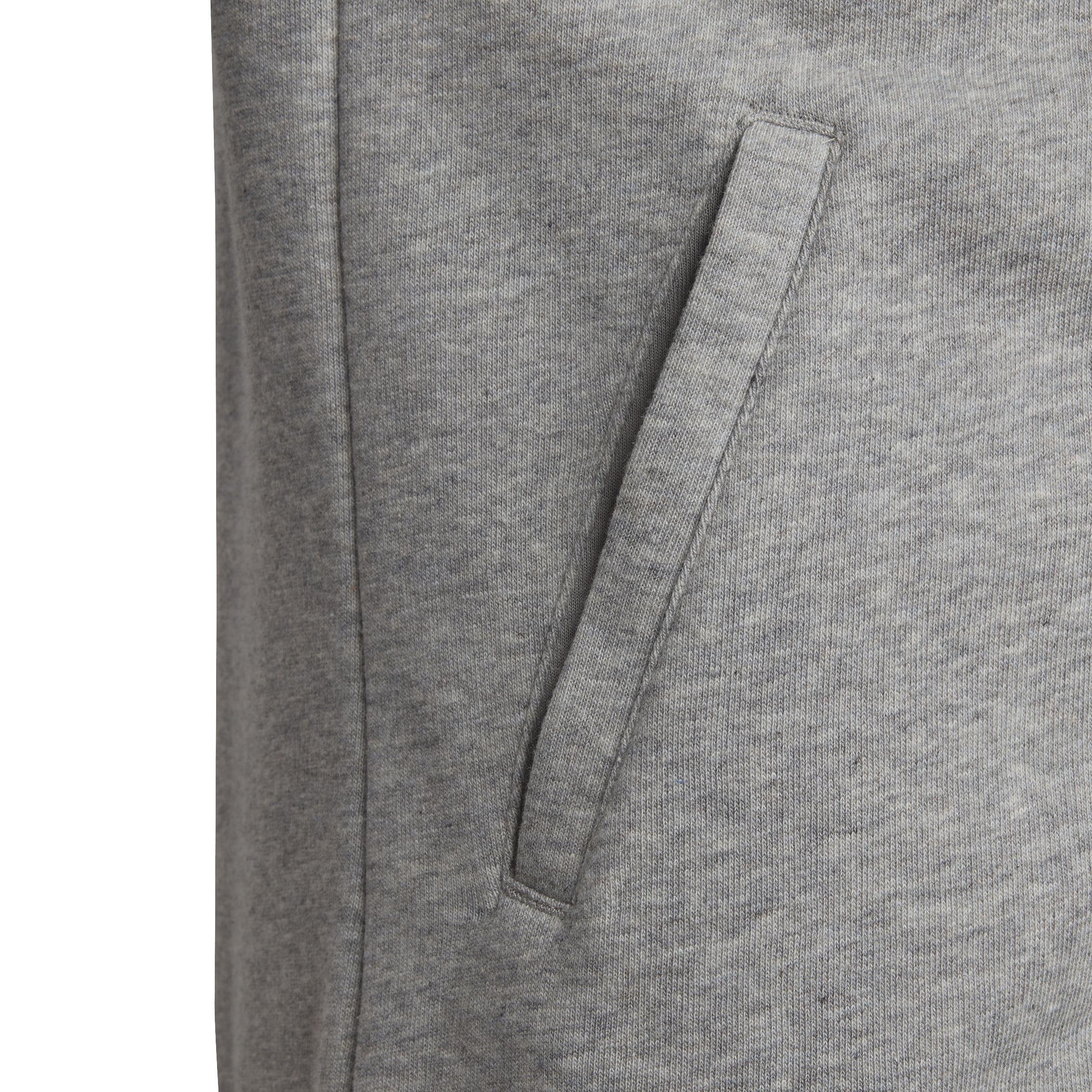 Kids Essentials 3-Stripes Full-Zip Hoodie, Grey, , large image number 4