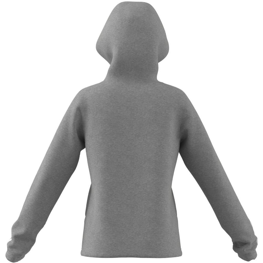 Kids Essentials 3-Stripes Full-Zip Hoodie, Grey, , large image number 8