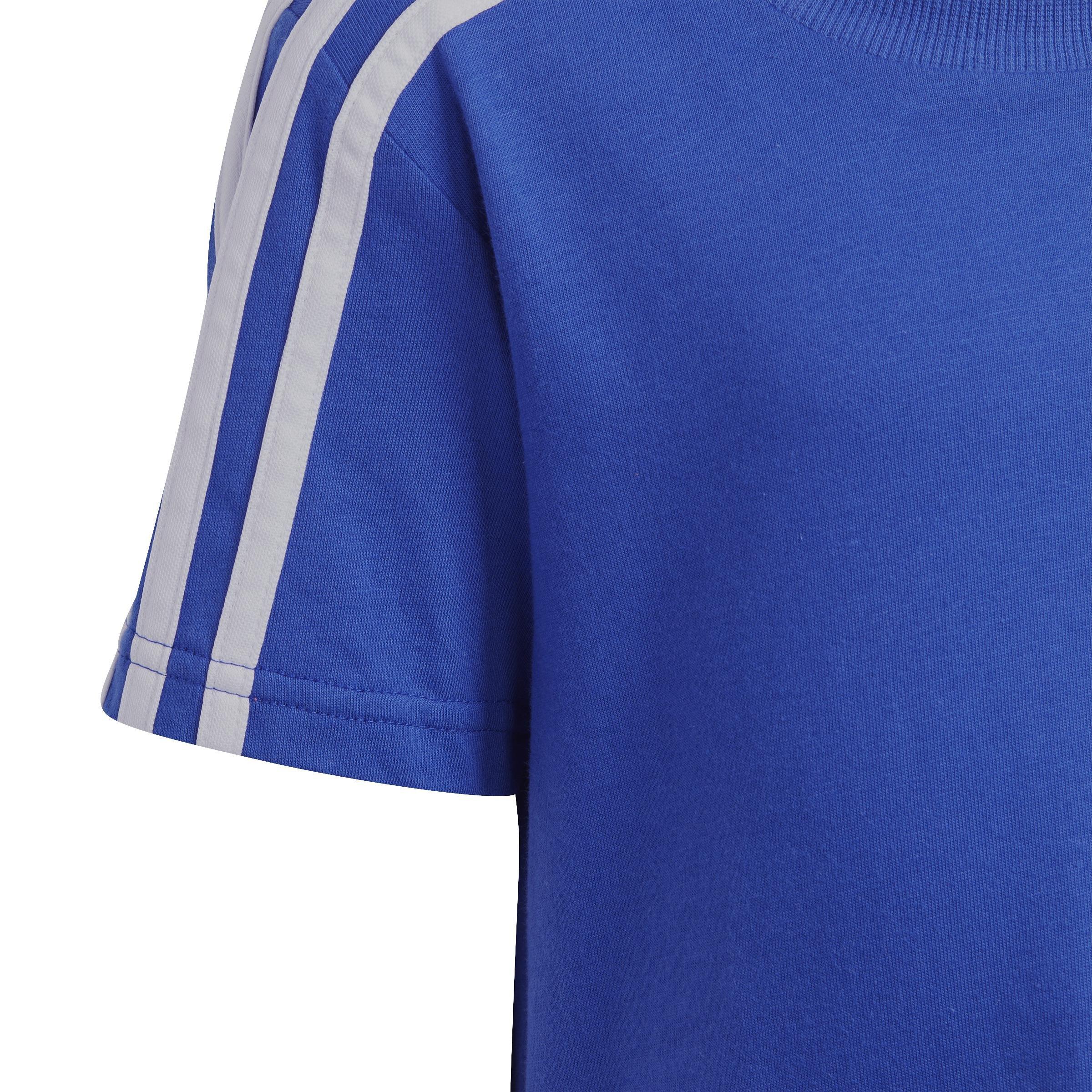 Unisex Kids Essentials 3-Stripes Tee and Shorts Set, Blue, A901_ONE, large image number 6