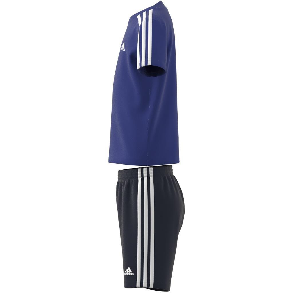 Unisex Kids Essentials 3-Stripes Tee and Shorts Set, Blue, A901_ONE, large image number 10