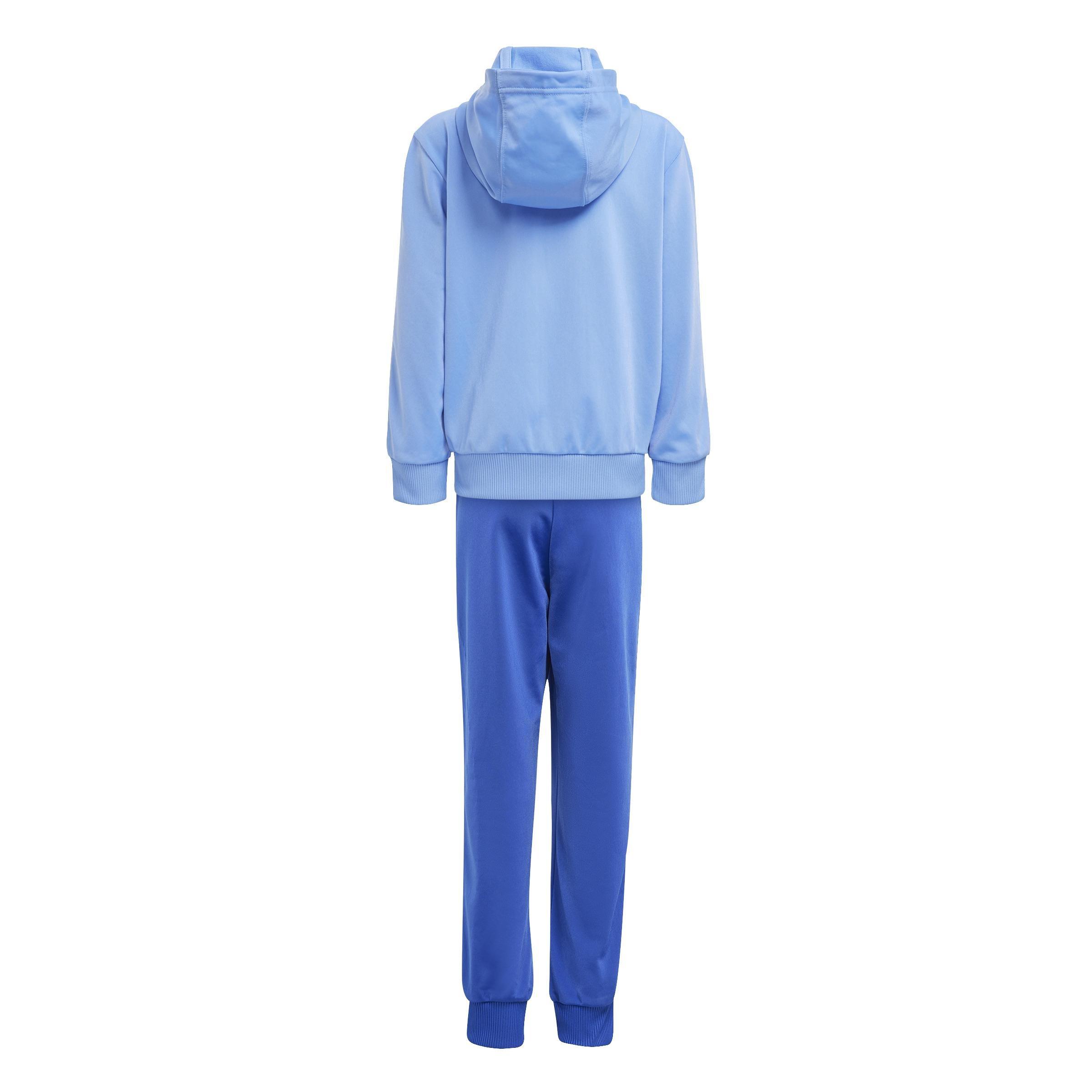 Unisex Kids Essentials 3-Stripes Shiny Track Suit, Blue, , large image number 1