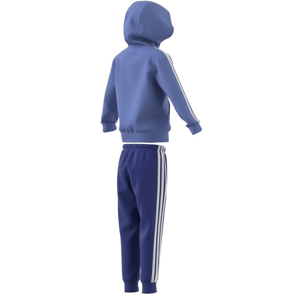 Unisex Kids Essentials 3-Stripes Shiny Track Suit, Blue, , large image number 6