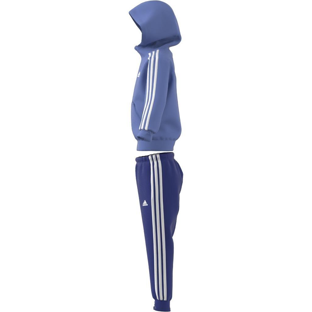 Unisex Kids Essentials 3-Stripes Shiny Track Suit, Blue, , large image number 7