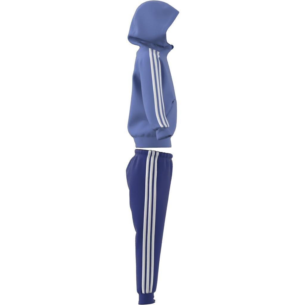 Unisex Kids Essentials 3-Stripes Shiny Track Suit, Blue, , large image number 12
