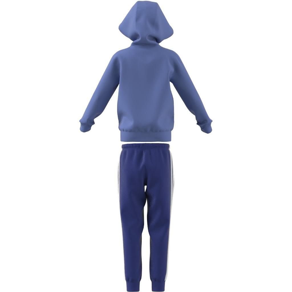 Unisex Kids Essentials 3-Stripes Shiny Track Suit, Blue, , large image number 14