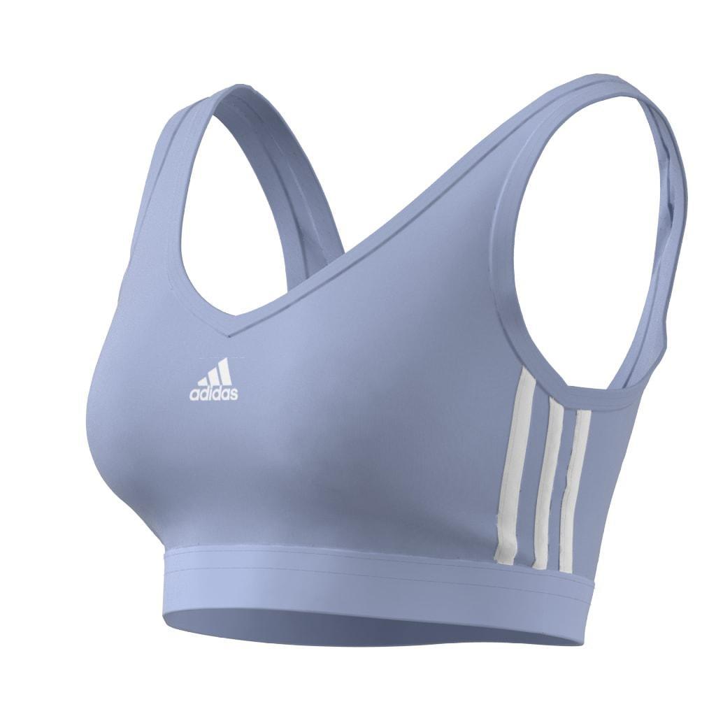 Essentials 3-Stripes Crop Top With Removable Pads, Blue, A901_ONE, large image number 4