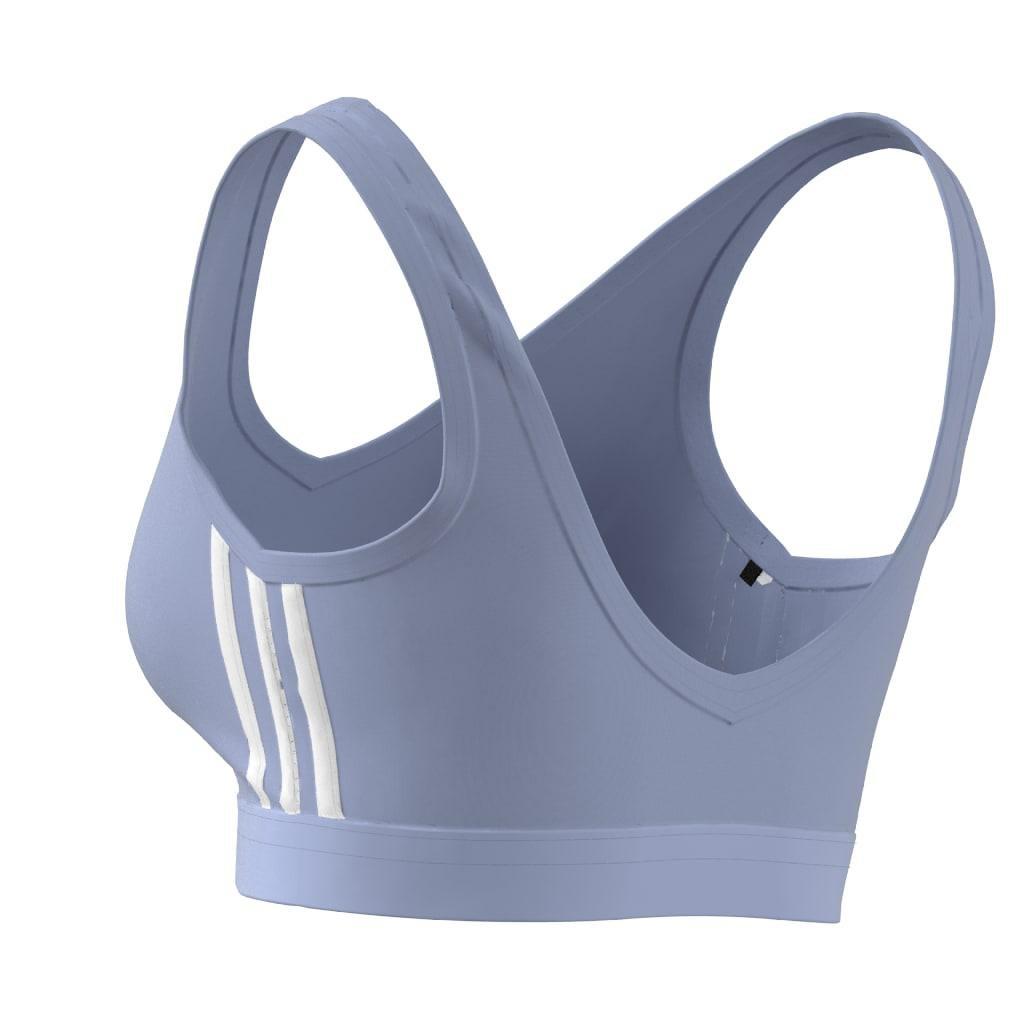 Essentials 3-Stripes Crop Top With Removable Pads, Blue, A901_ONE, large image number 7