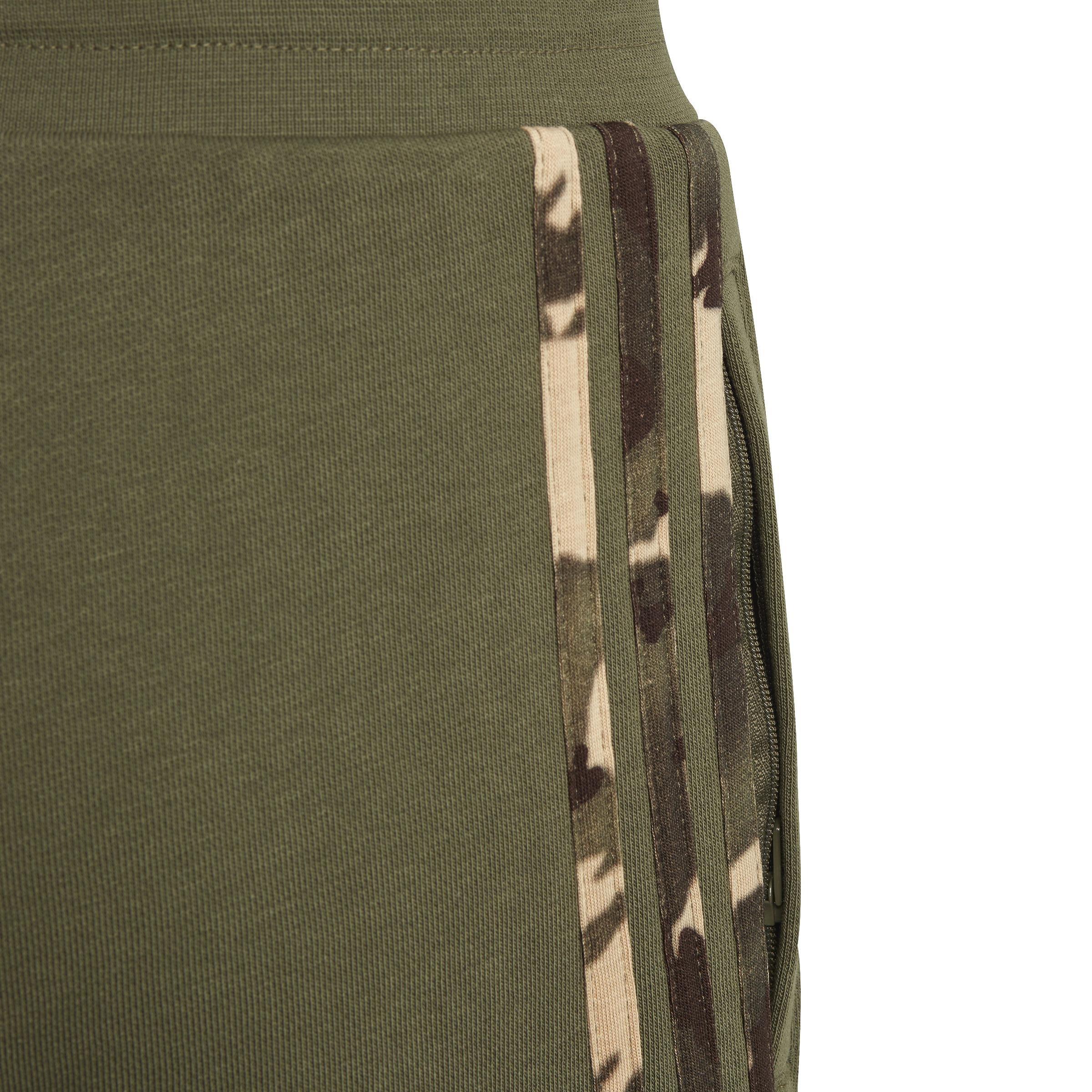 Unisex Kids Camo Shorts, Green, A901_ONE, large image number 5