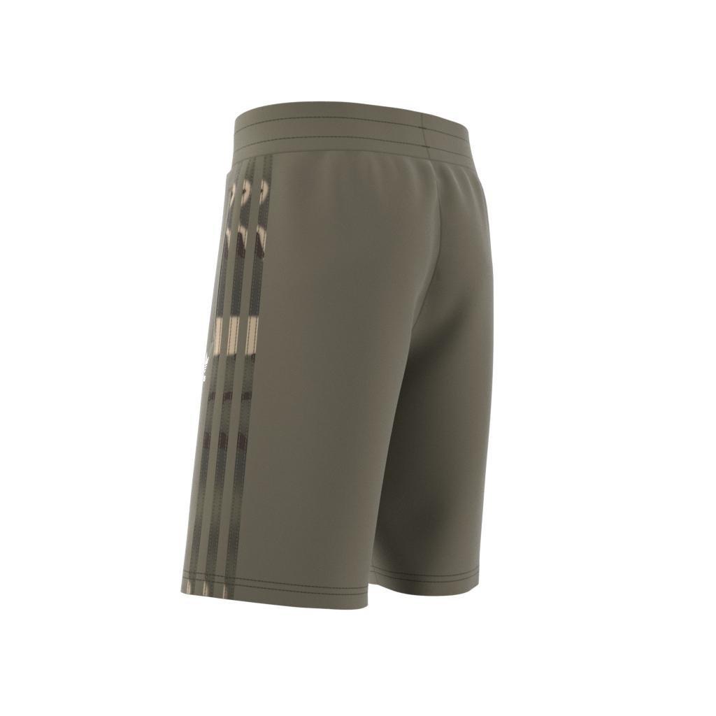 Unisex Kids Camo Shorts, Green, , large image number 8