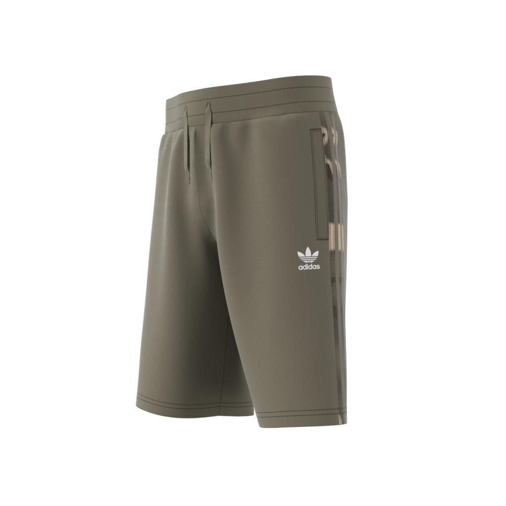 Unisex Kids Camo Shorts, Green, A901_ONE, large image number 9