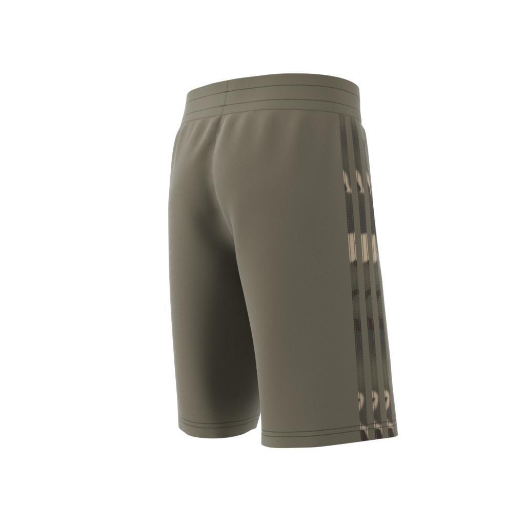 Unisex Kids Camo Shorts, Green, , large image number 10