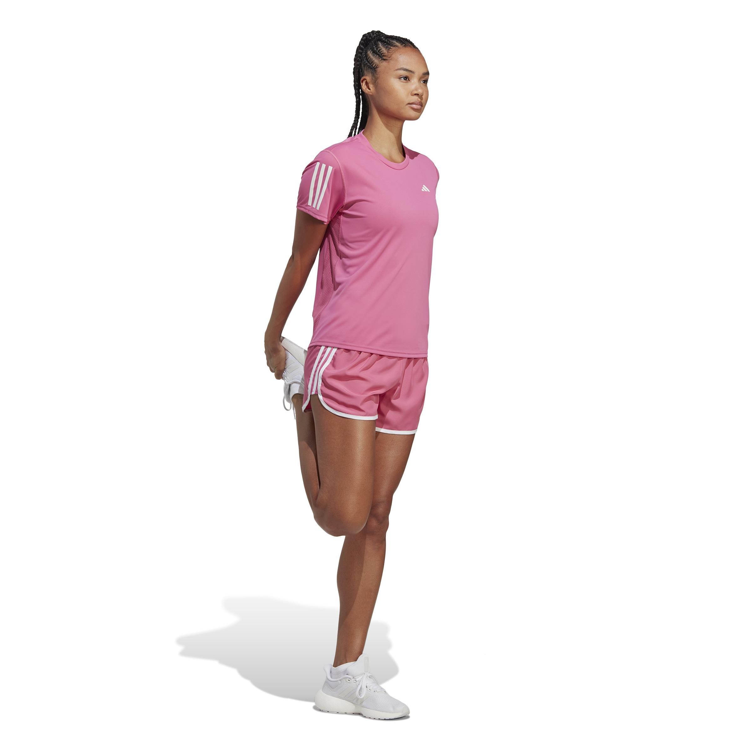 Own The Run T-Shirt, Pink, A901_ONE, medium