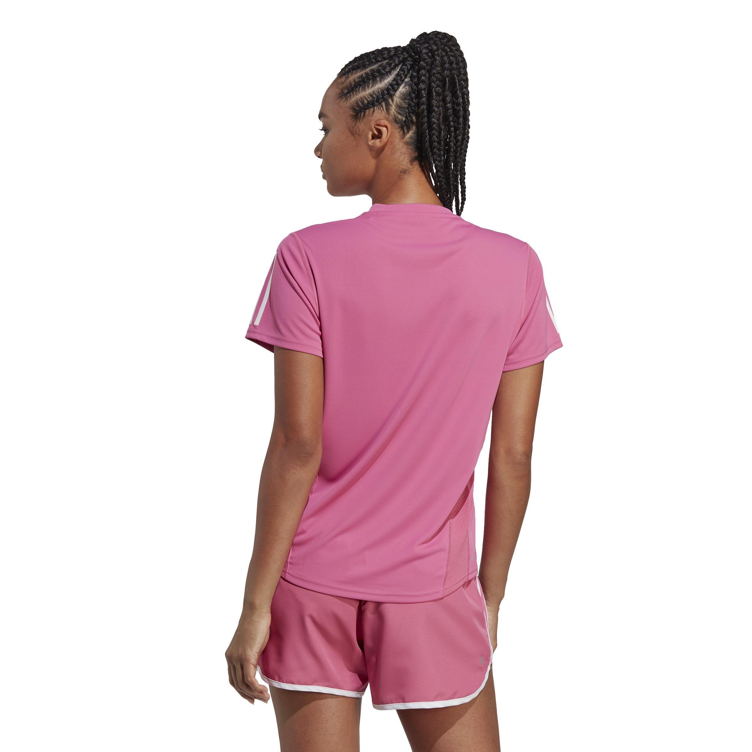 Own The Run T-Shirt, Pink, A901_ONE, medium