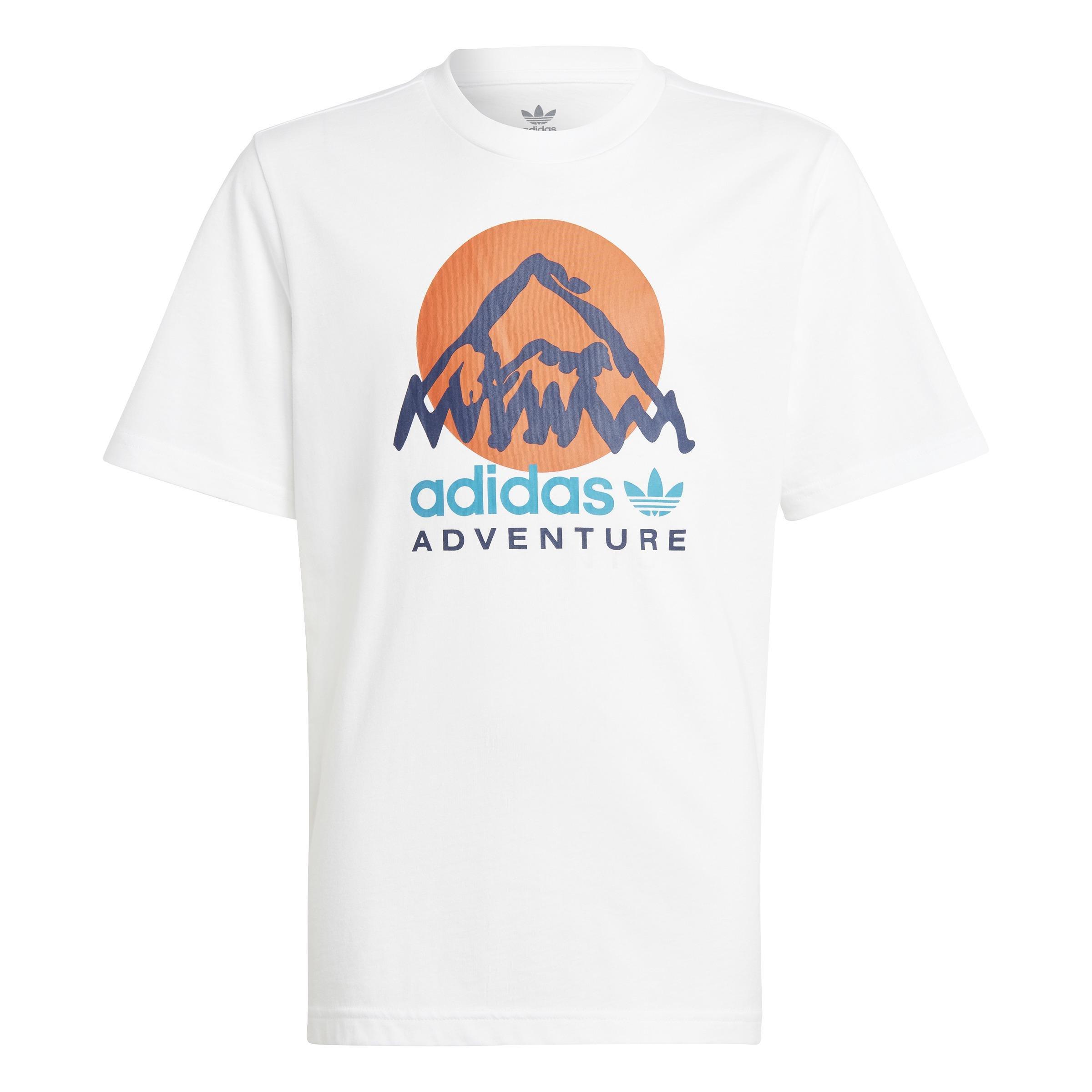 Unisex Kids adidas Adventure T-Shirt, White, , large image number 0