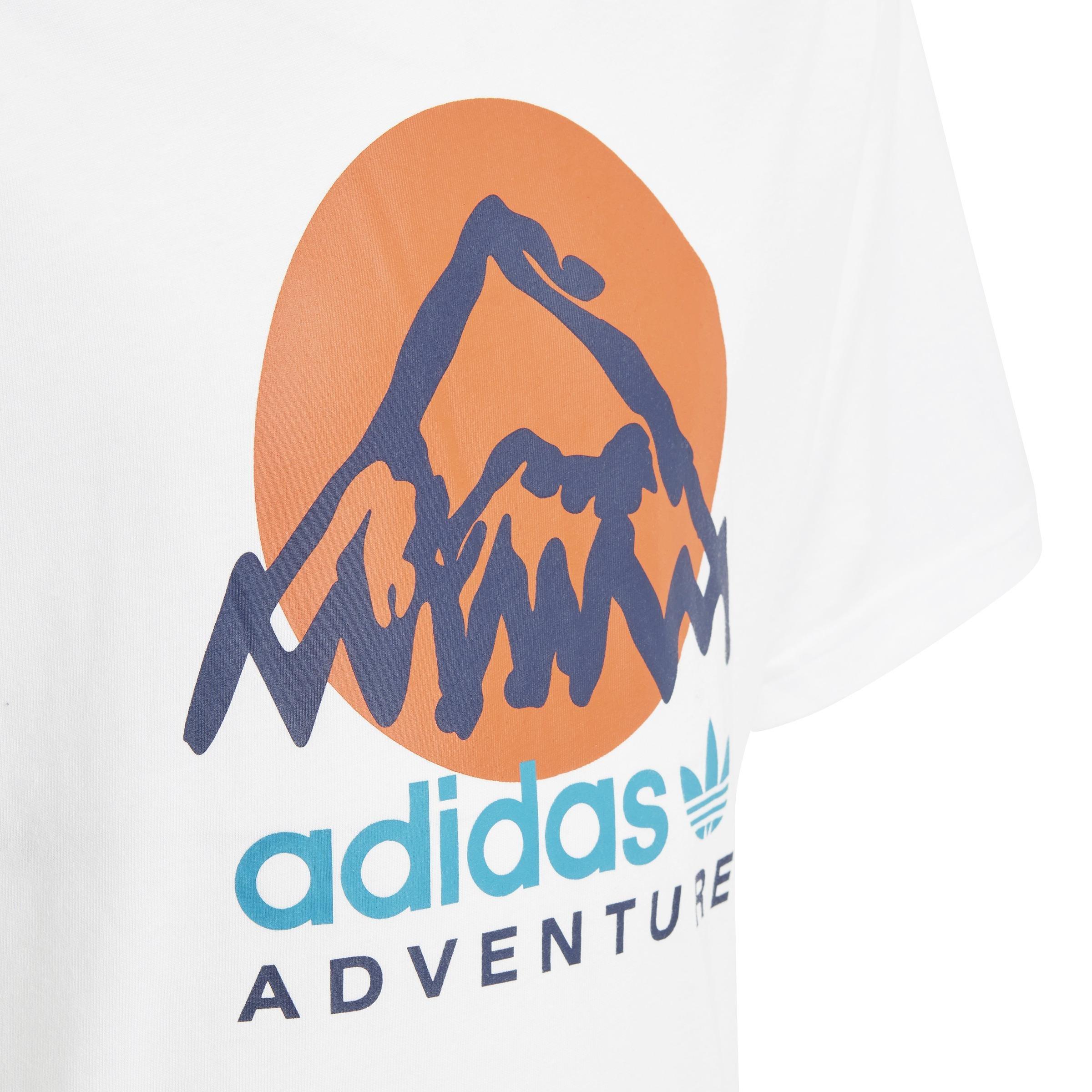 Unisex Kids adidas Adventure T-Shirt, White, , large image number 4