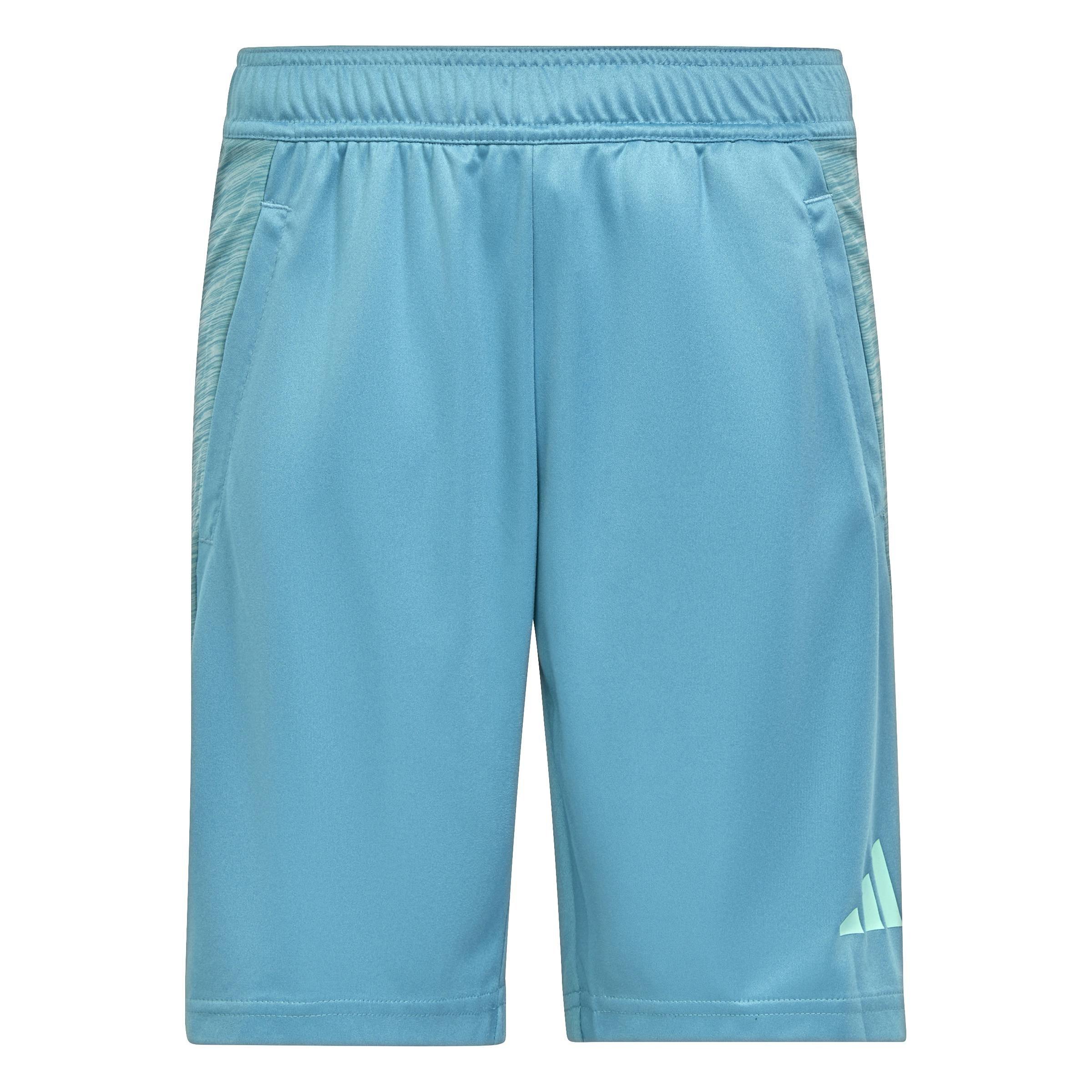 Kids Aeroready Heather Shorts, Blue, , large image number 0