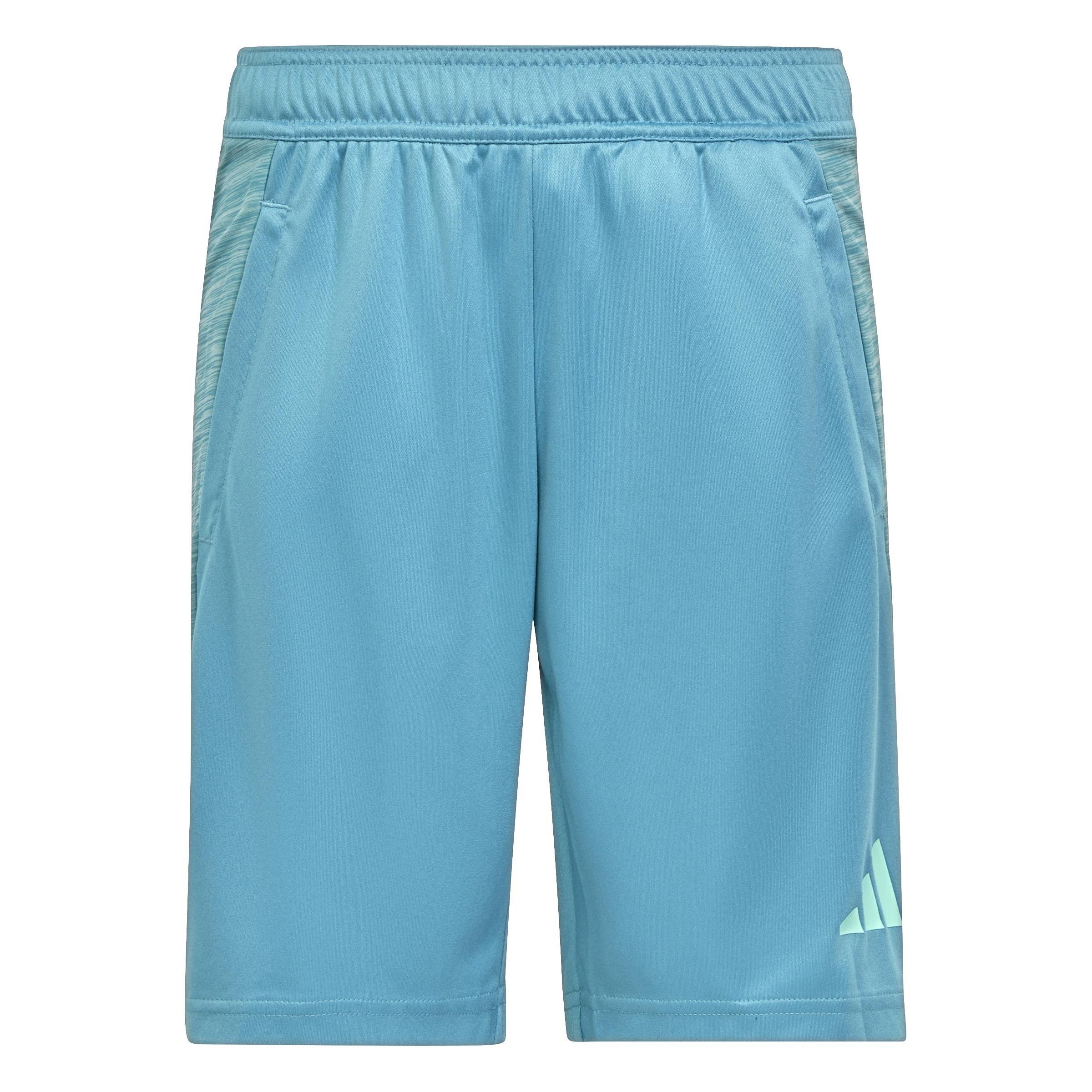 Kids Aeroready Heather Shorts, Blue, , large image number 1