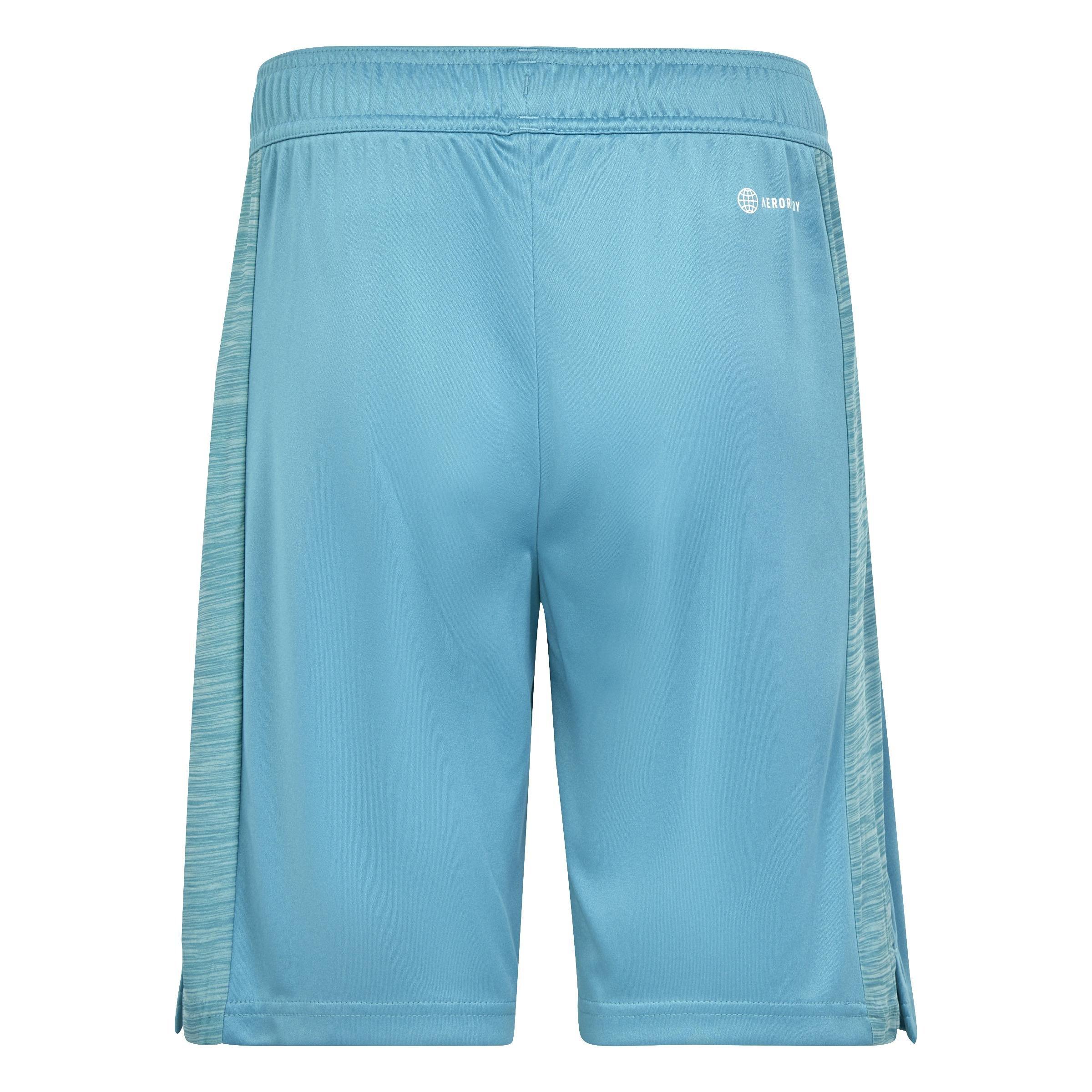 Kids Aeroready Heather Shorts, Blue, , large image number 2