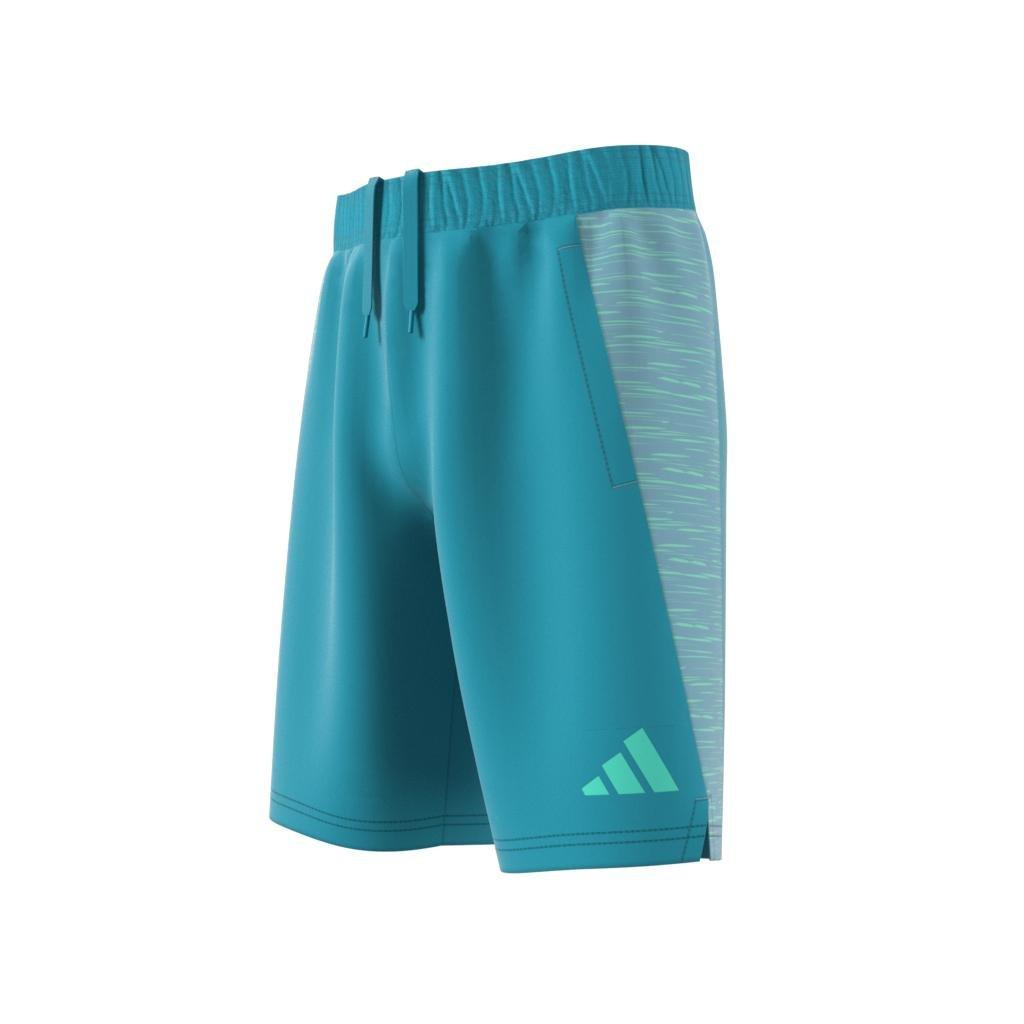 Kids Aeroready Heather Shorts, Blue, , large image number 5