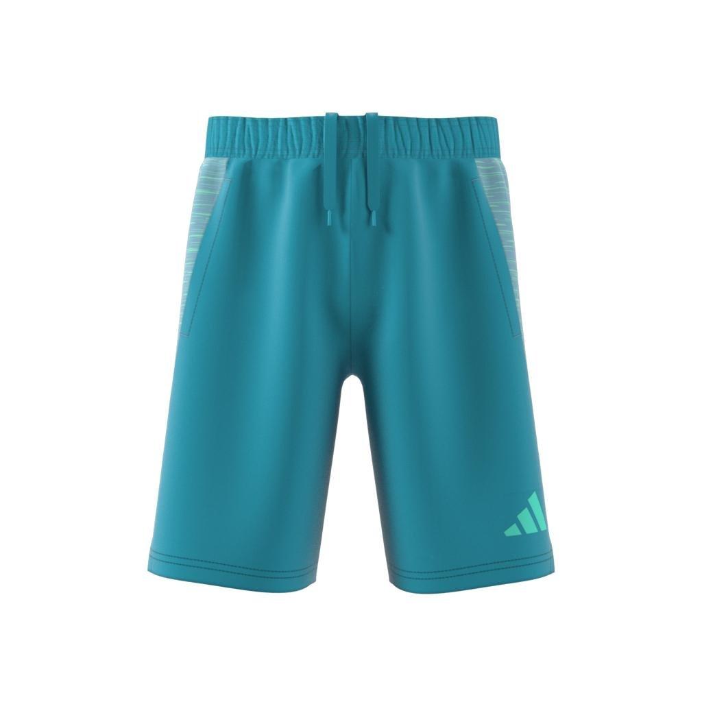 Kids Aeroready Heather Shorts, Blue, , large image number 7