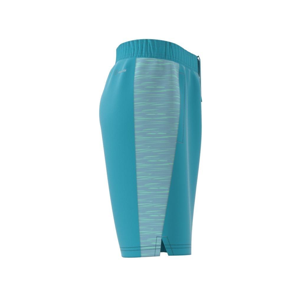 Kids Aeroready Heather Shorts, Blue, , large image number 8